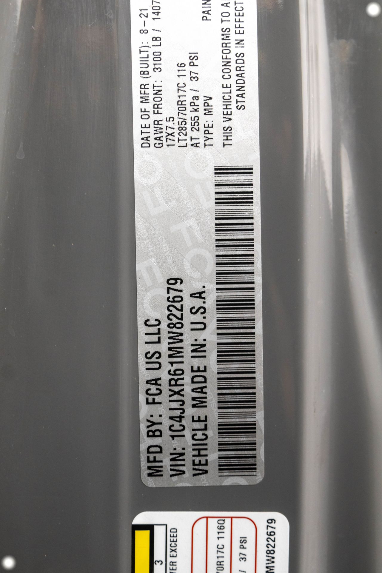 2021 JEEP WRANGLER - Image 43