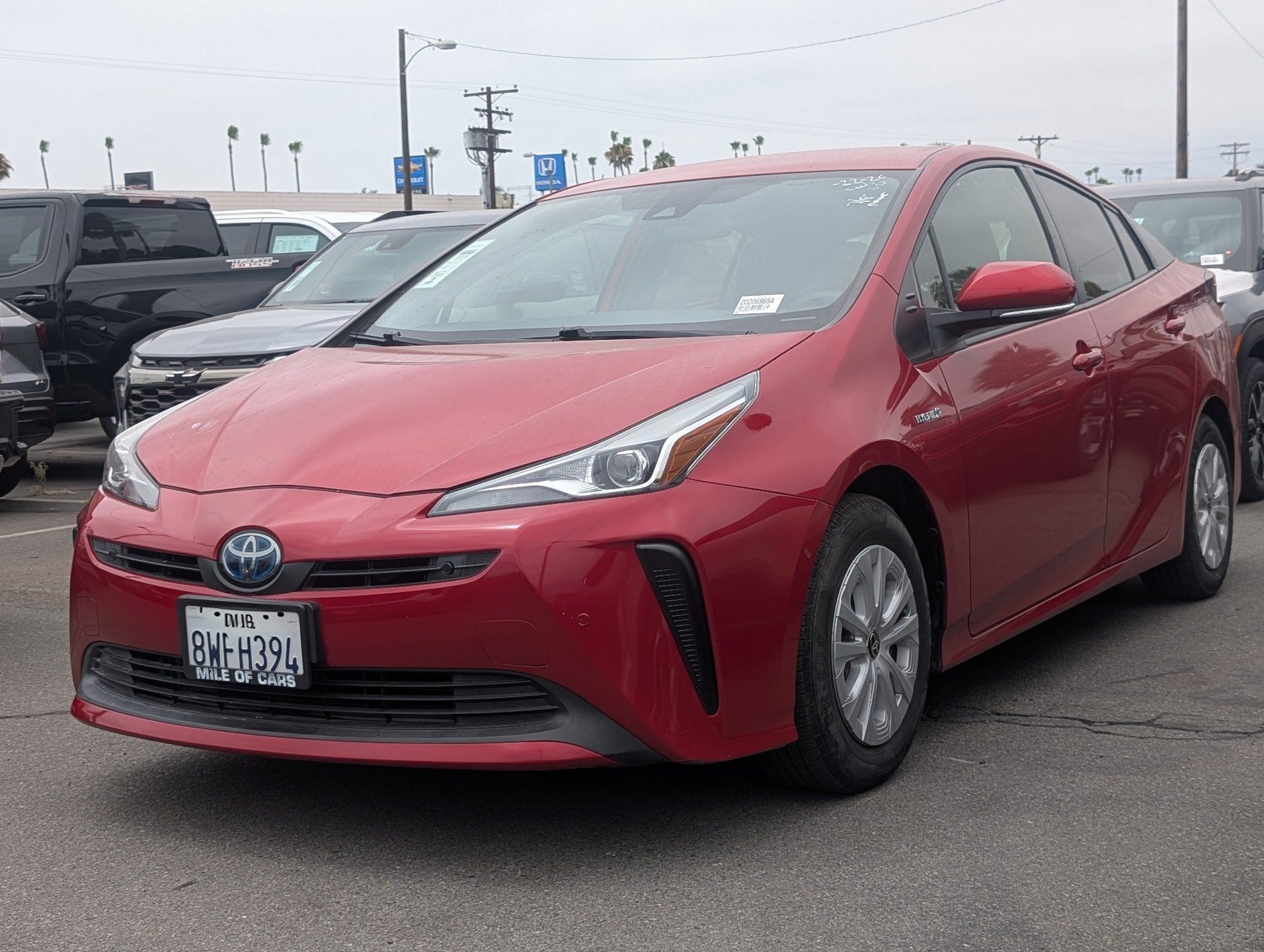 Supersonic Red 2021 Toyota Prius Hatchback Front-Wheel Drive Continuously Variable Transmission
