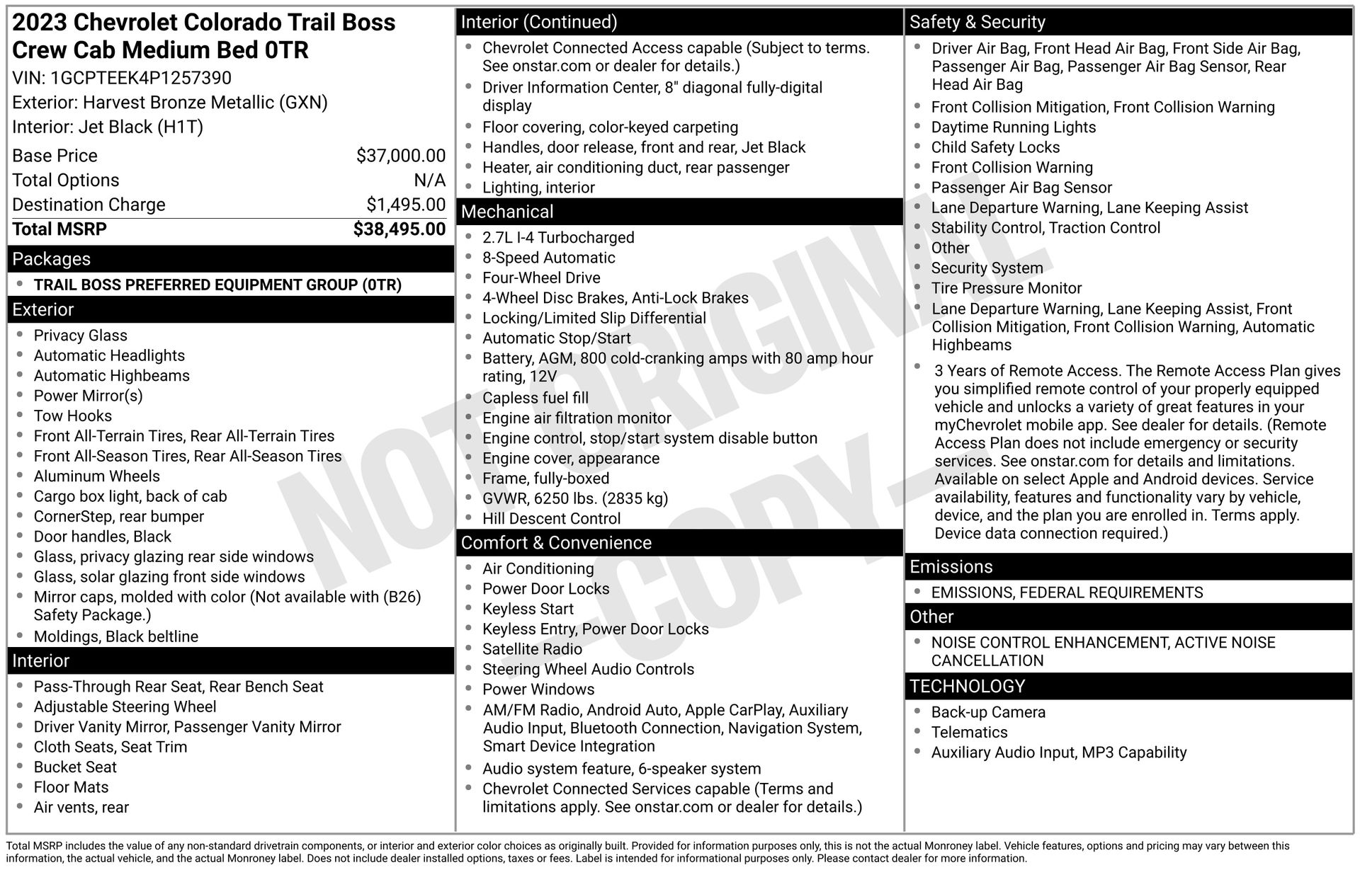 2023 CHEVROLET COLORADO - Image 3