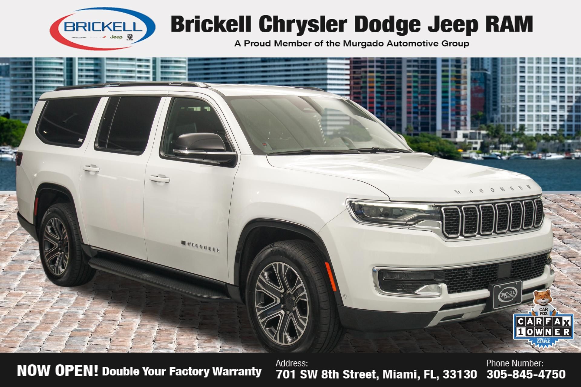 Bright White Clearcoat 2024 Jeep Wagoneer L SUV / Crossover 4X2 8-Speed Automatic