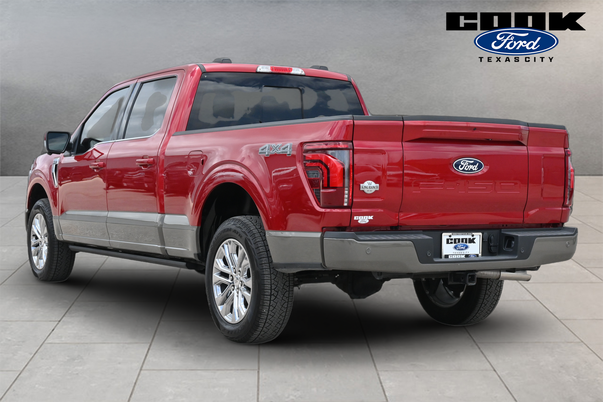 2025 Ford F-150 King Ranch Red at DeMontrond Gulf Freeway