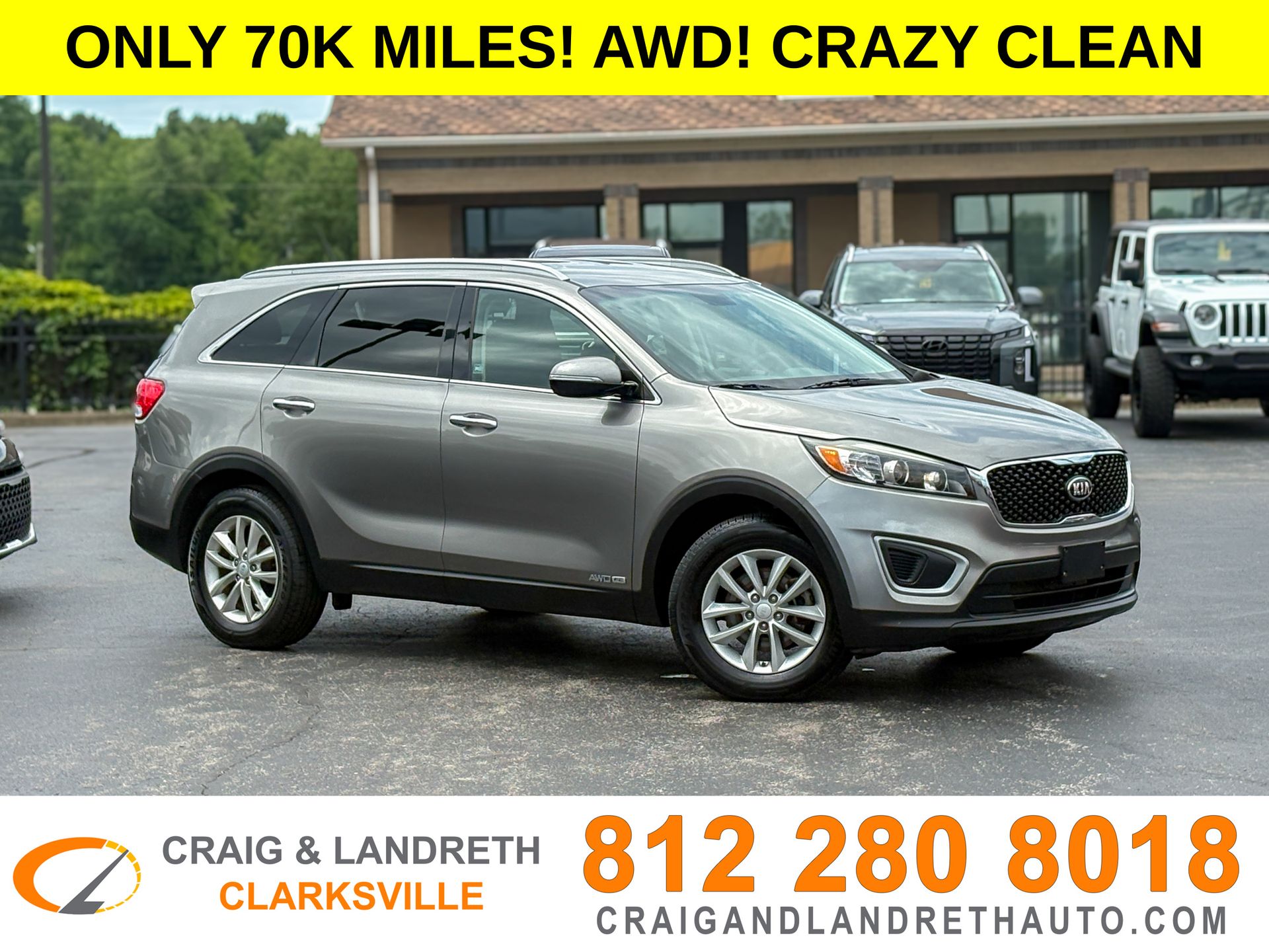 Titanium Silver 2018 Kia Sorento SUV / Crossover All-Wheel Drive 6-Speed Automatic