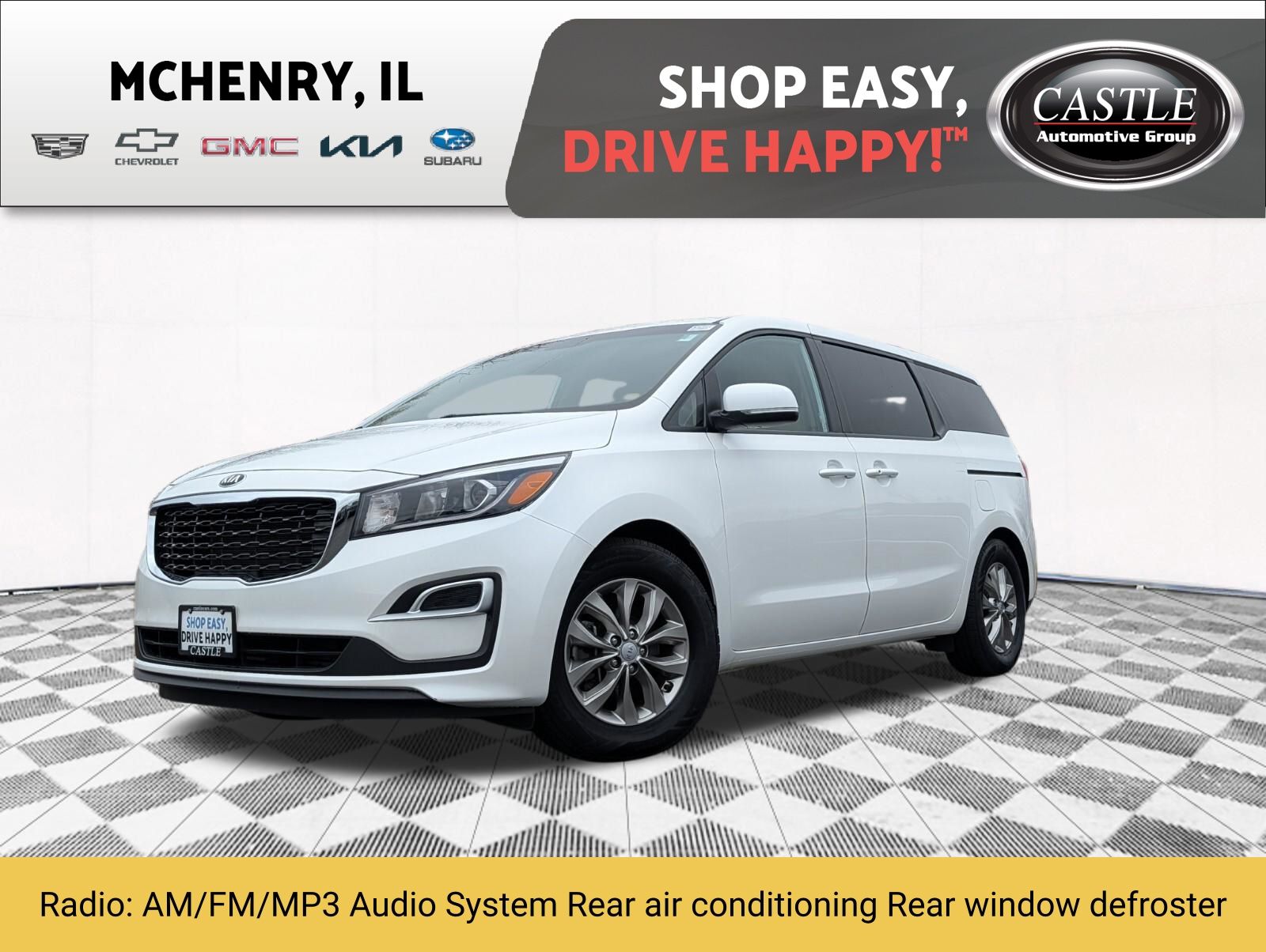 Snow White Pearl 2019 Kia Sedona LX FWD Minivan Front-Wheel Drive 8-Speed Automatic