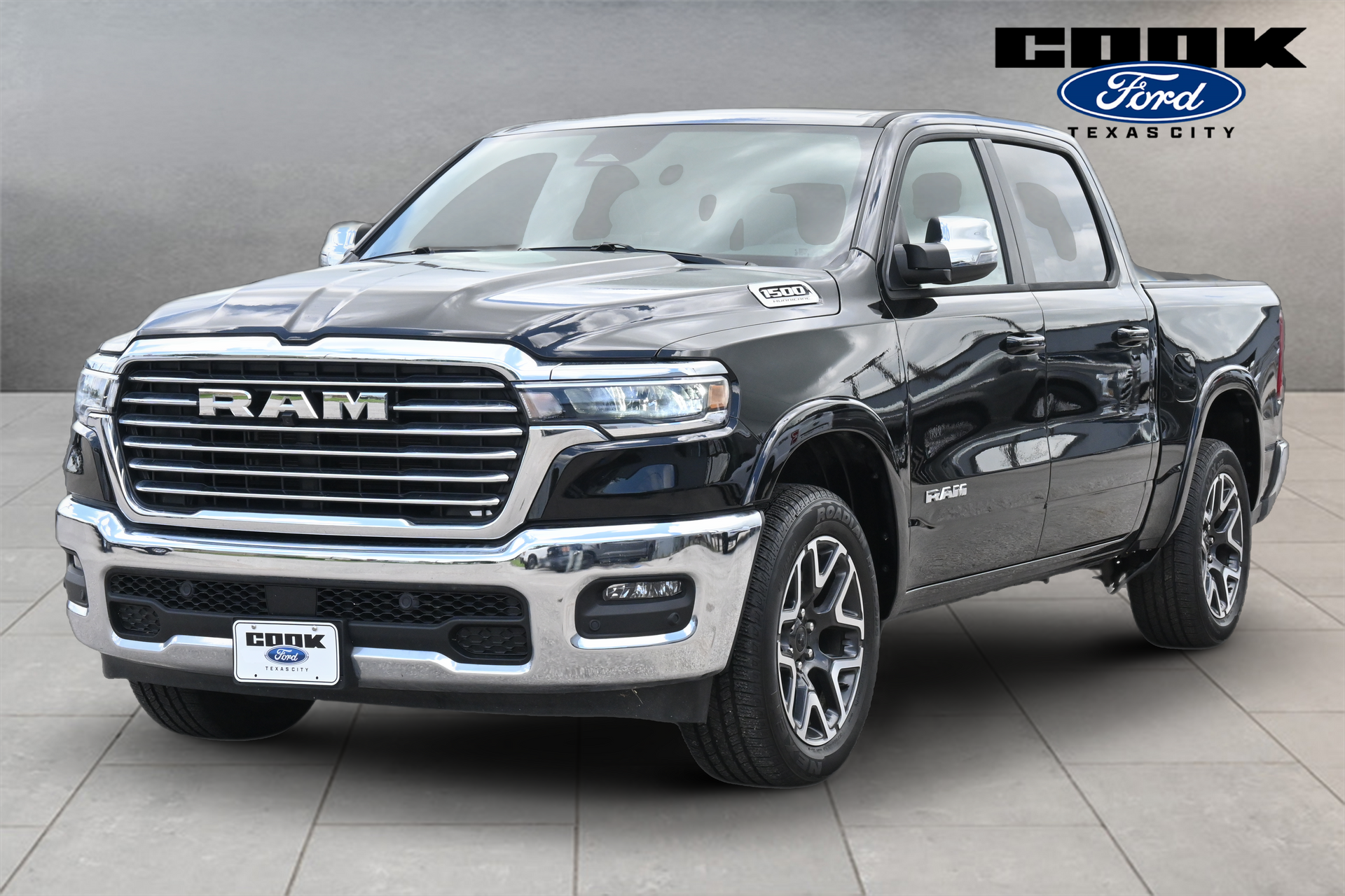 2026 Ram 1500 Laramie Black at Texan Dodge Chrysler Jeep Ram