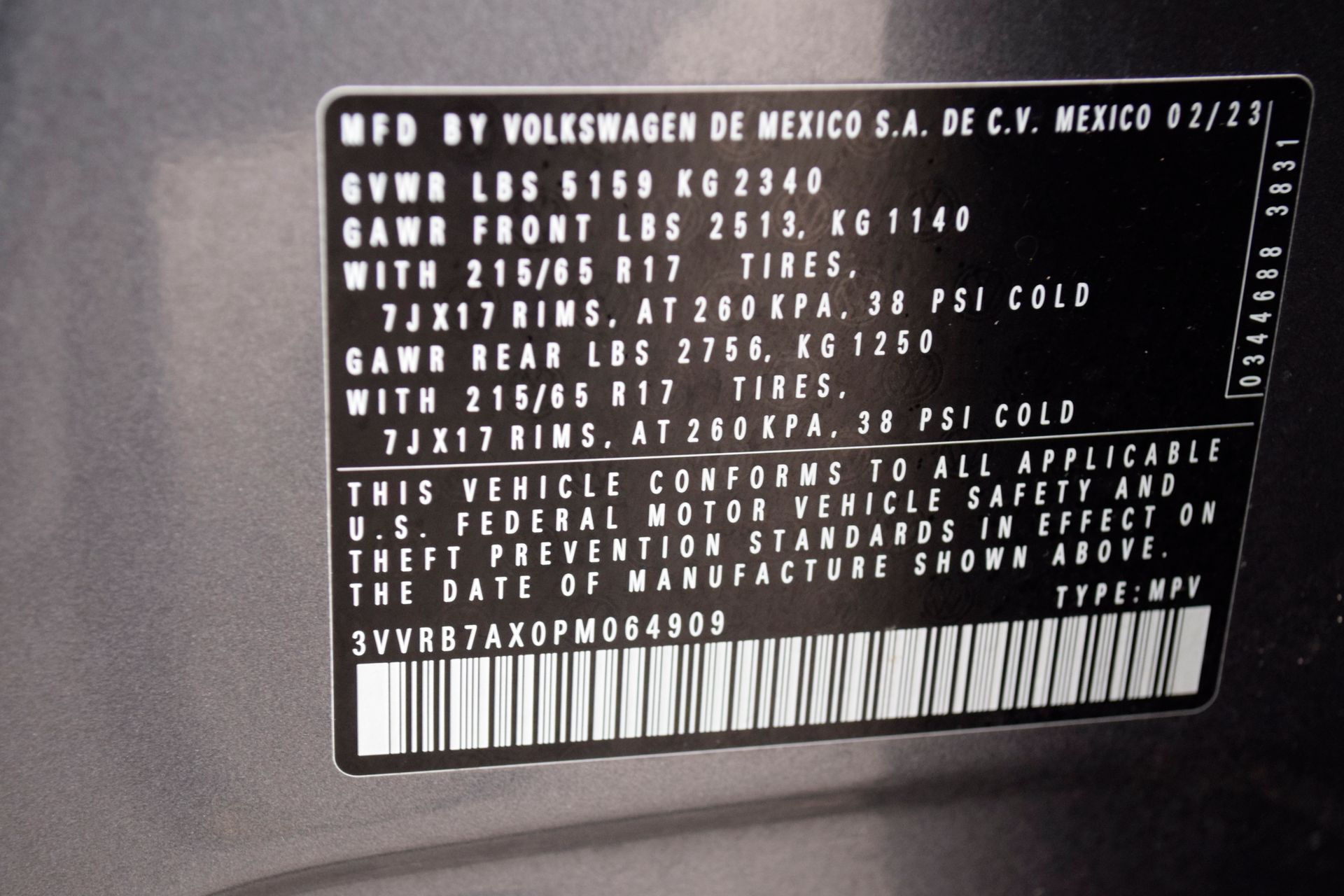 2023 Volkswagen Tiguan 2.0T S Gray at Texan Dodge Chrysler Jeep Ram