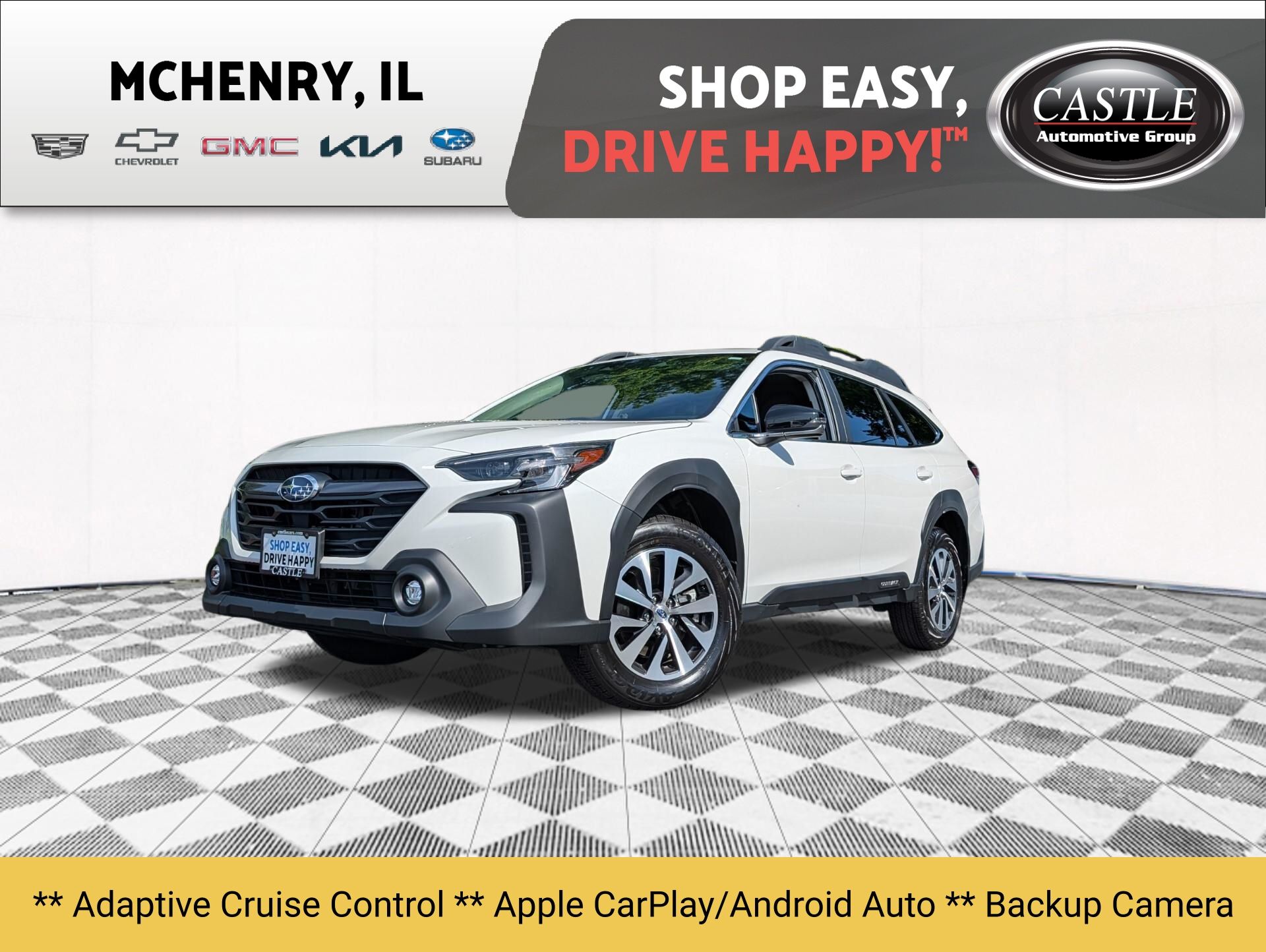 Crystal White Pearl 2025 Subaru Outback SUV / Crossover All-Wheel Drive Continuously Variable Transmission