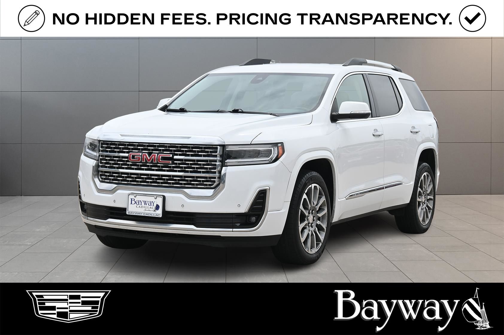 2023 GMC Acadia Denali White at DeMontrond Auto Country