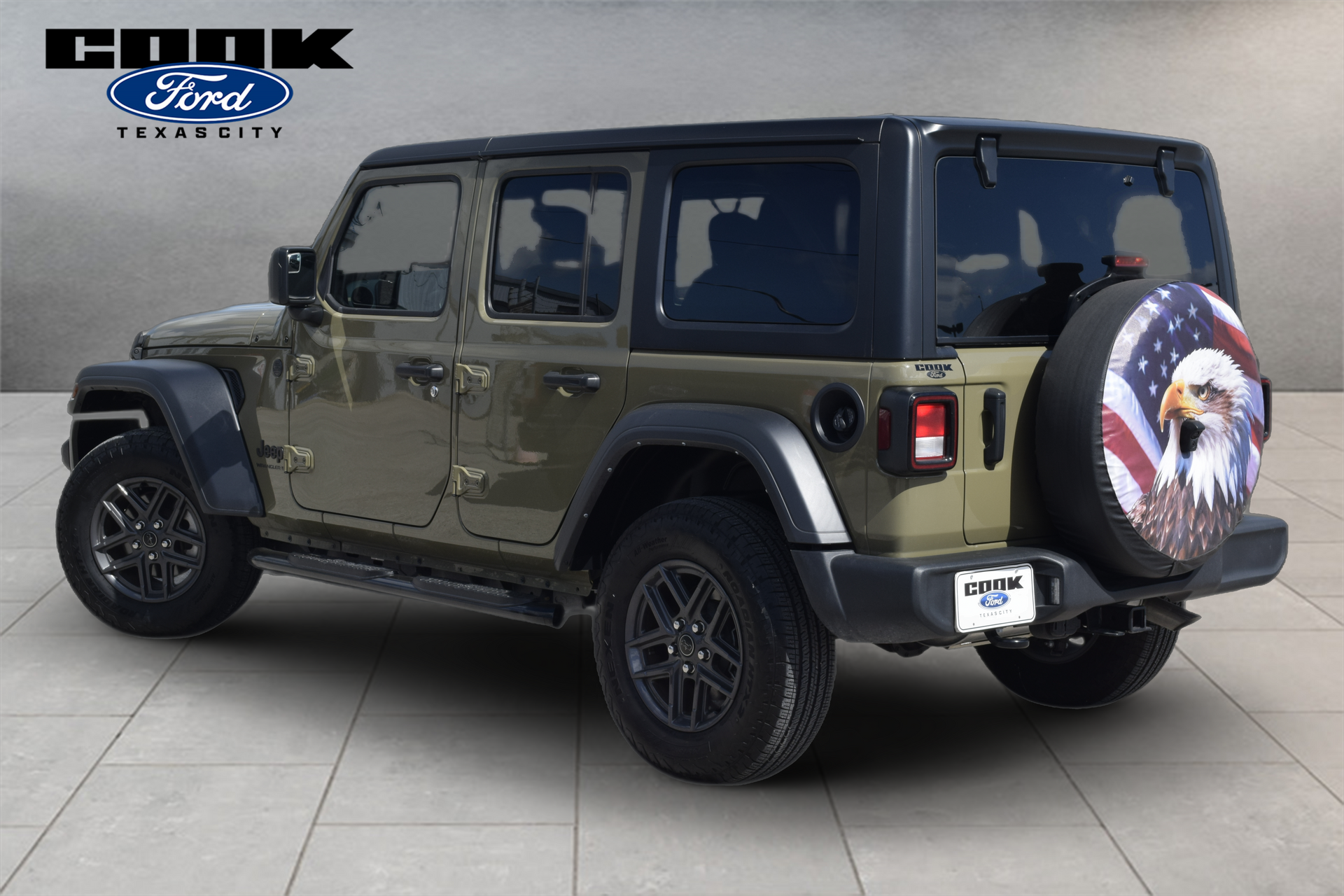 2025 Jeep Wrangler Sport S Green at River Oaks CDJR