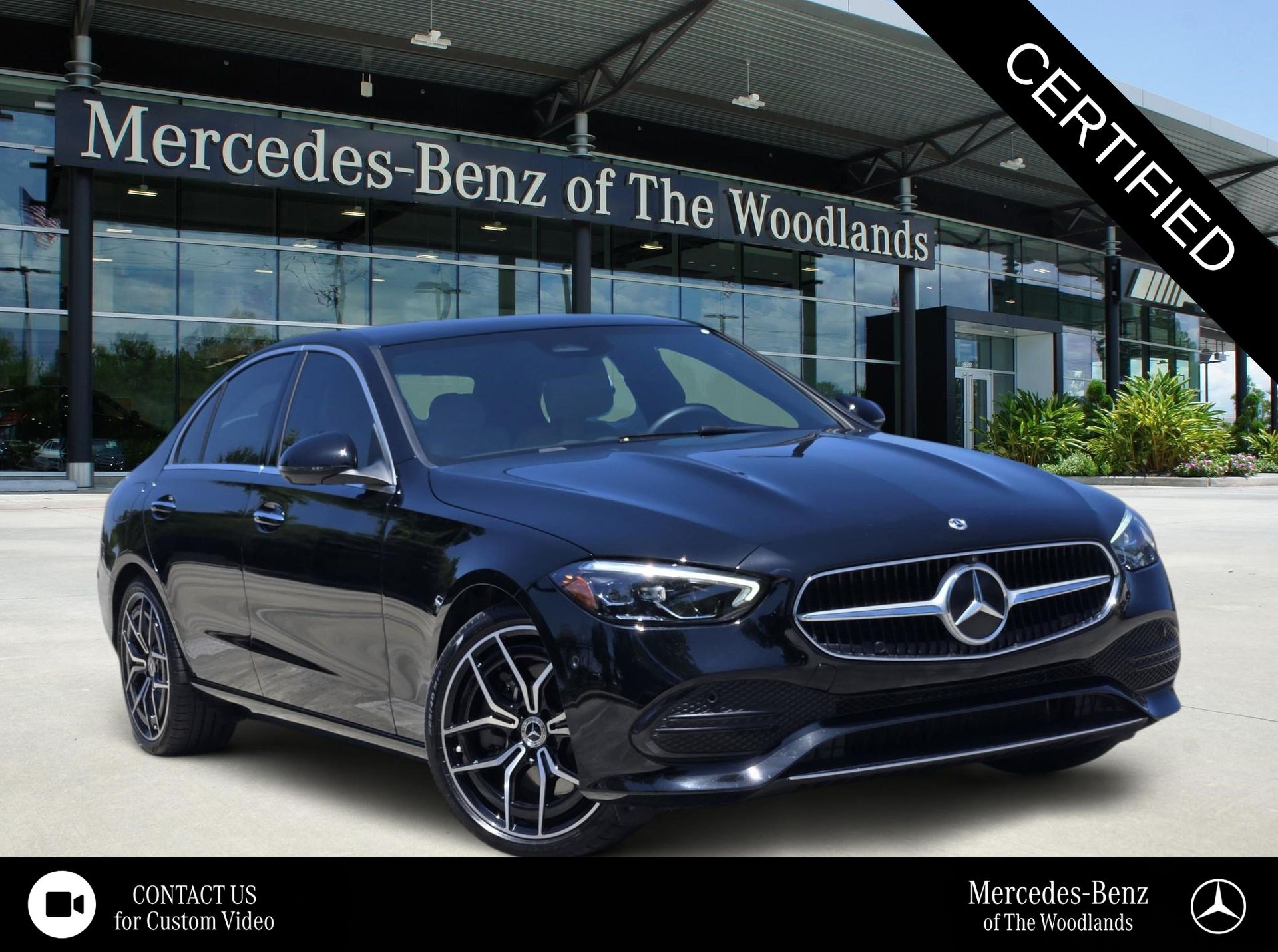Black 2026 Mercedes-Benz C-Class Sedan Rear-Wheel Drive 9-Speed Automatic