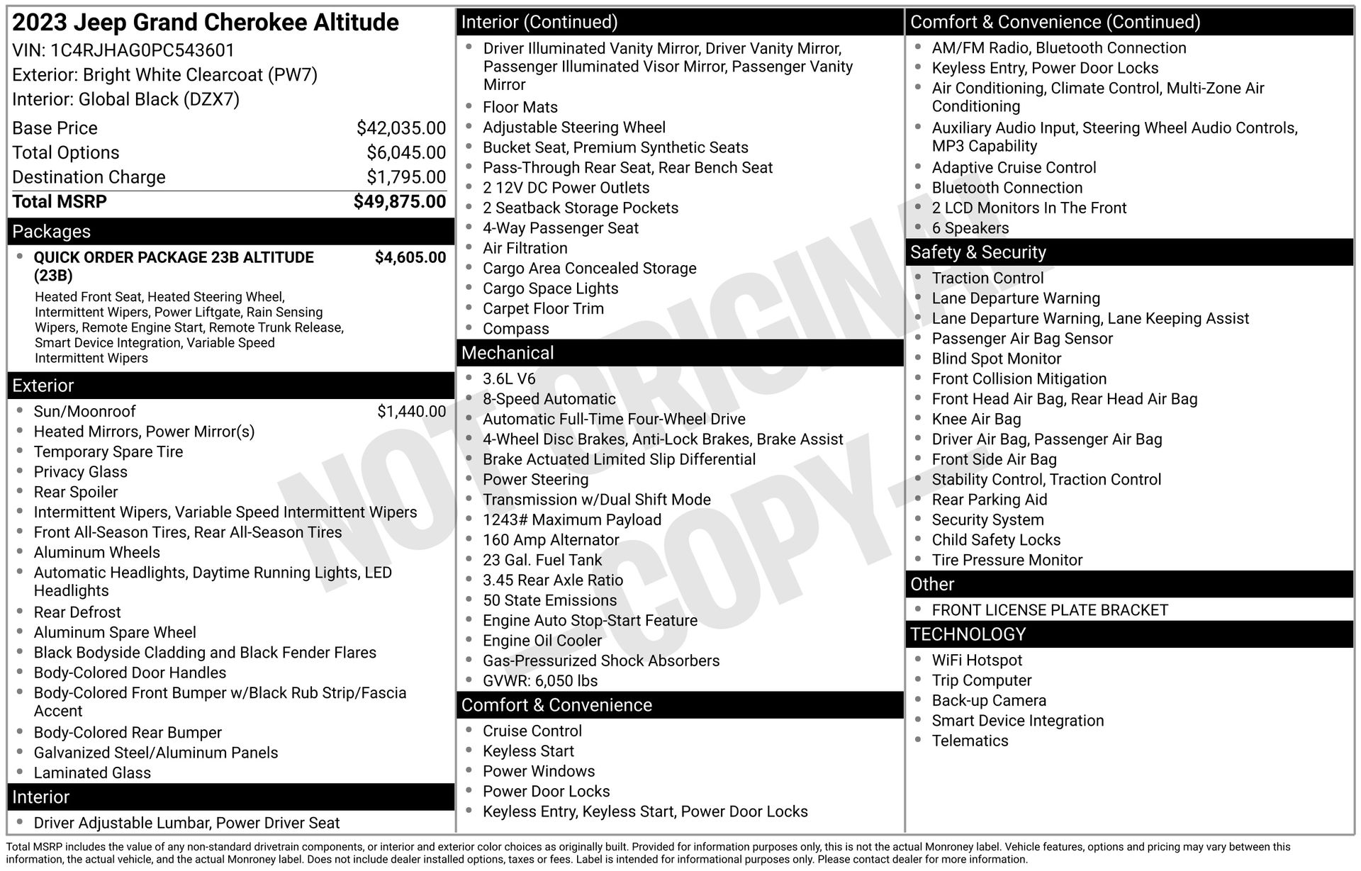 2023 JEEP GRAND CHEROKEE - Image 3
