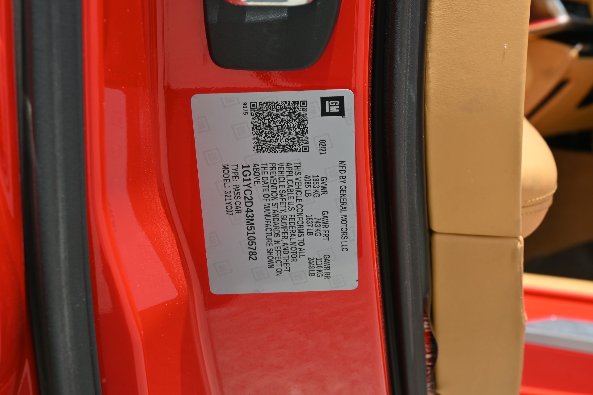 2021 Chevrolet Corvette Stingray Red at Bayway Cadillac of The Woodlands