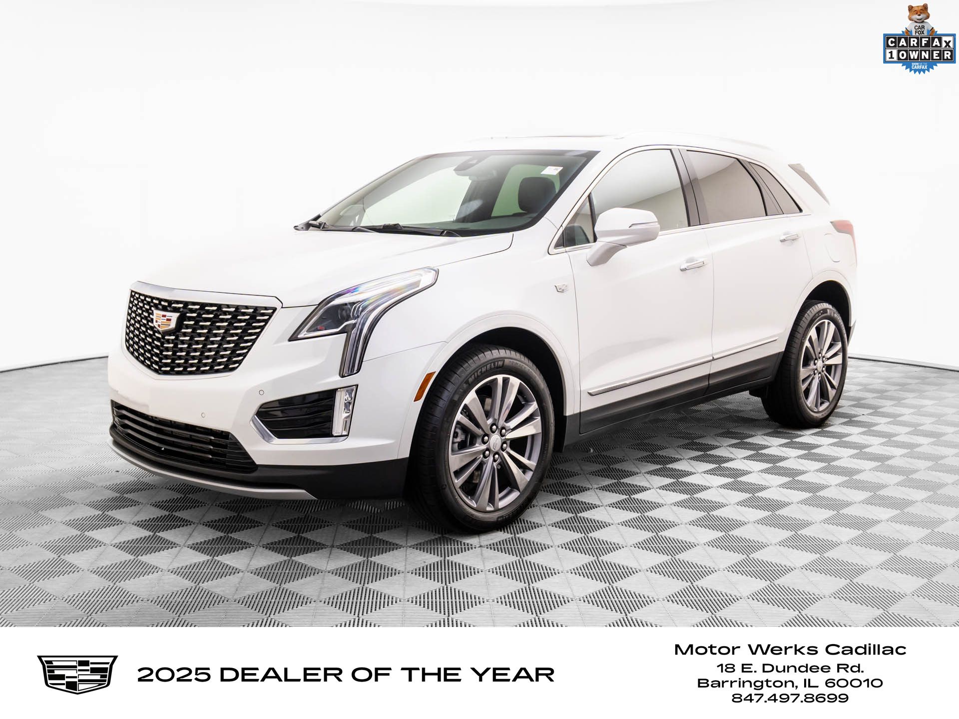 Crystal White Tricoat 2025 Cadillac XT5 Premium Luxury AWD SUV / Crossover Four-Wheel Drive 9-Speed Automatic