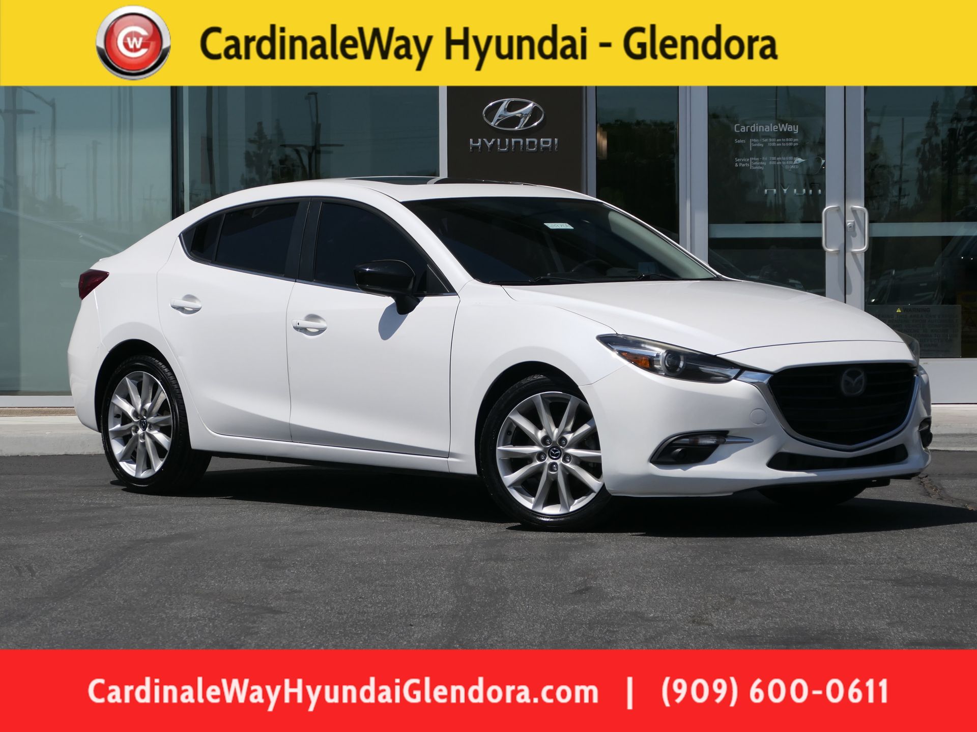 Snowflake White Pearl 2017 Mazda MAZDA3 Sedan Front-Wheel Drive 6-Speed Automatic