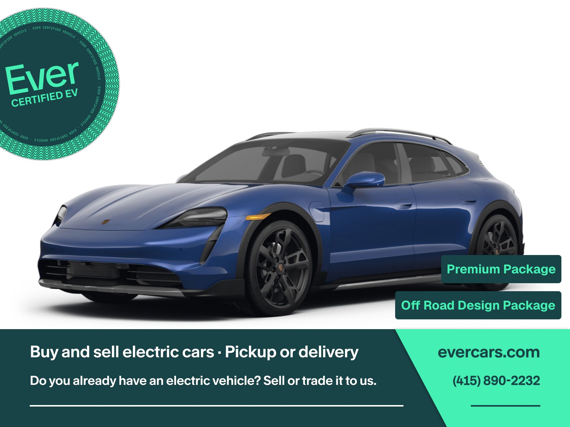 2022 Porsche Taycan 4 Cross Turismo Wagon AWD