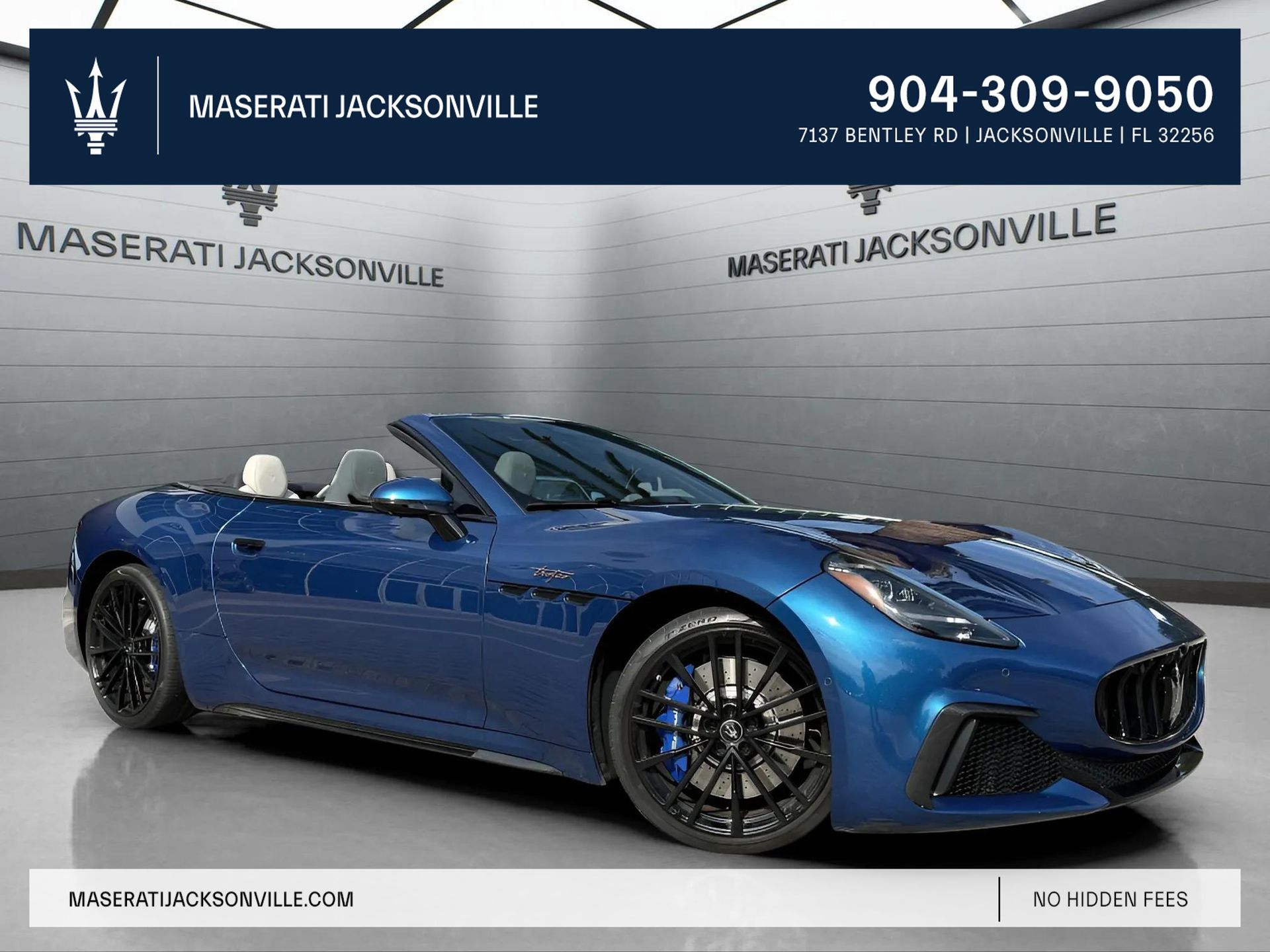 Blu Victory 2024 Maserati GranCabrio Trofeo AWD Convertible All-Wheel Drive 8-Speed Automatic
