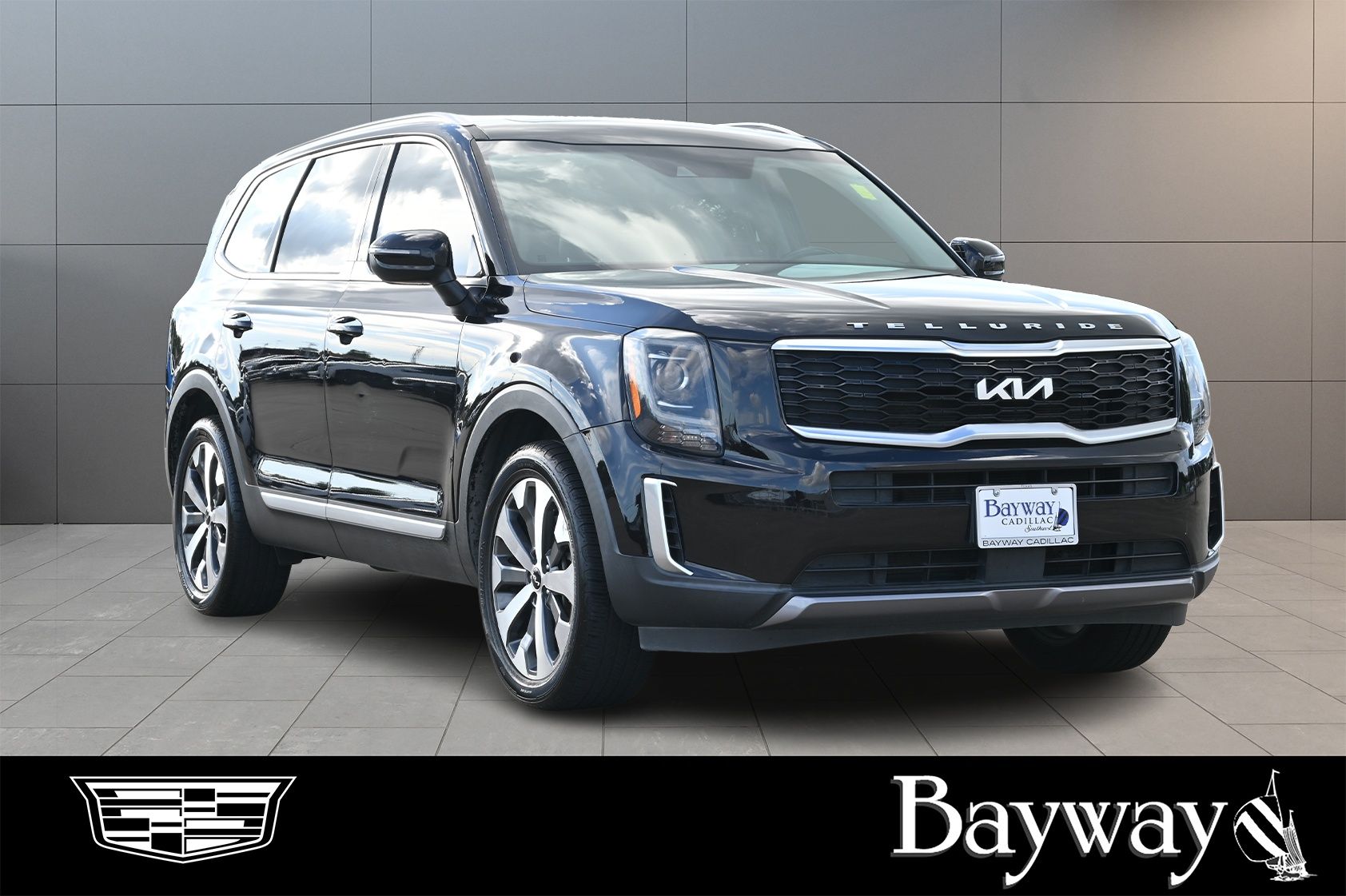 2022 Kia Telluride S Black at DeMontrond Auto Country