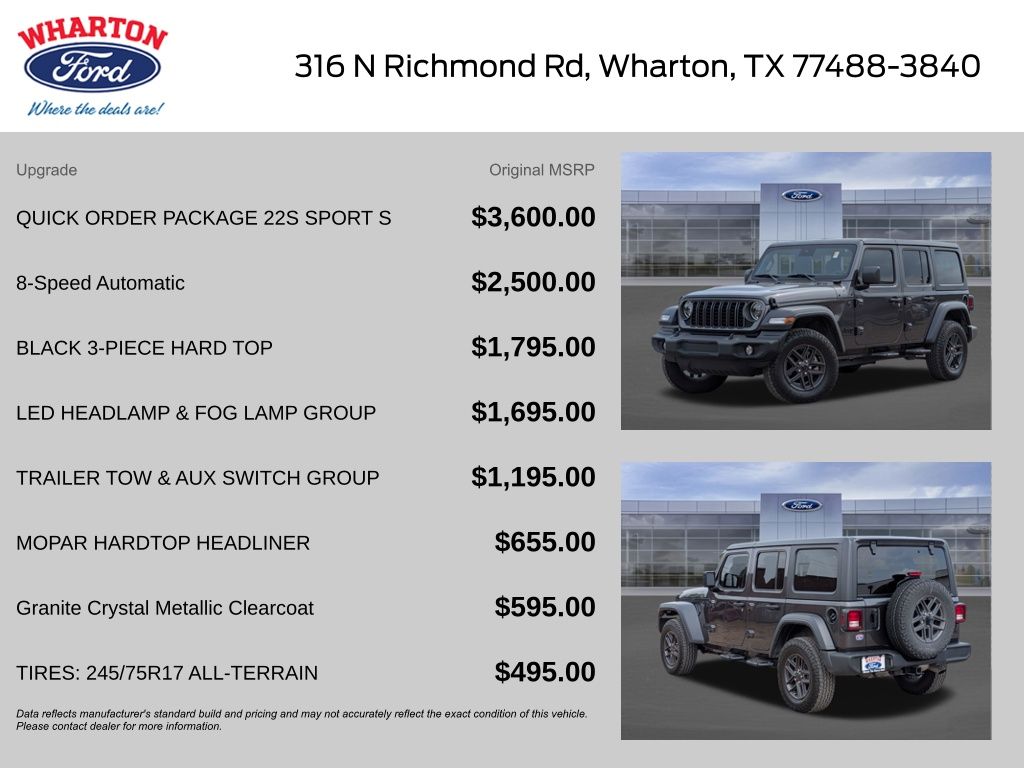 2025 Jeep Wrangler Sport S - 1