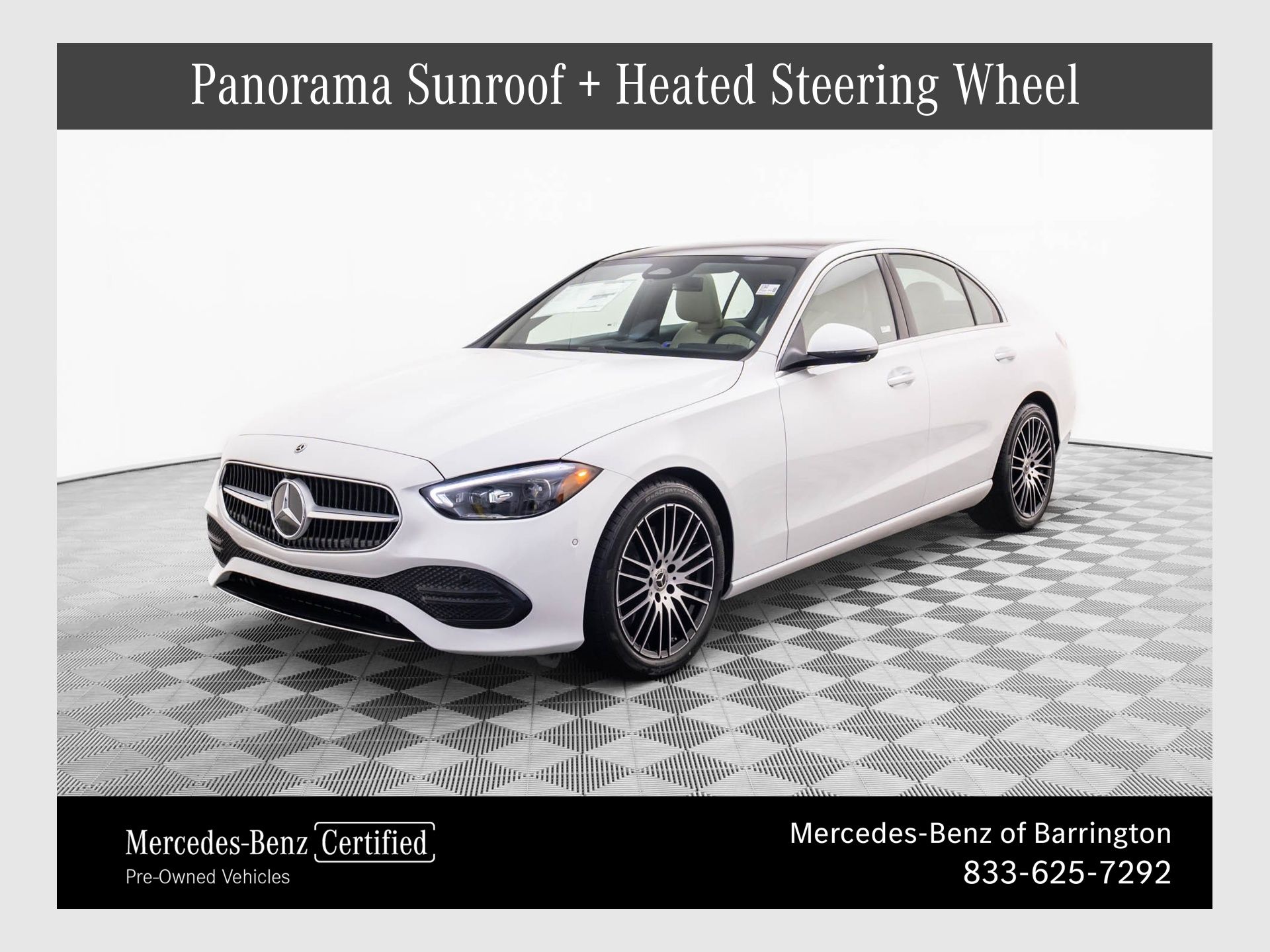 Polar White 2026 Mercedes-Benz C-Class C 300 4MATIC Sedan All-Wheel Drive 9-Speed Automatic