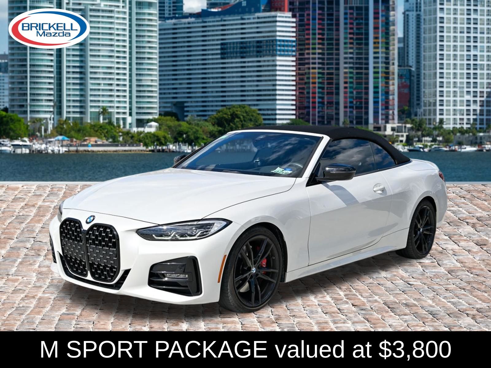 Mineral White Metallic 2021 BMW 4 Series Convertible Rear-Wheel Drive 8-Speed Automatic