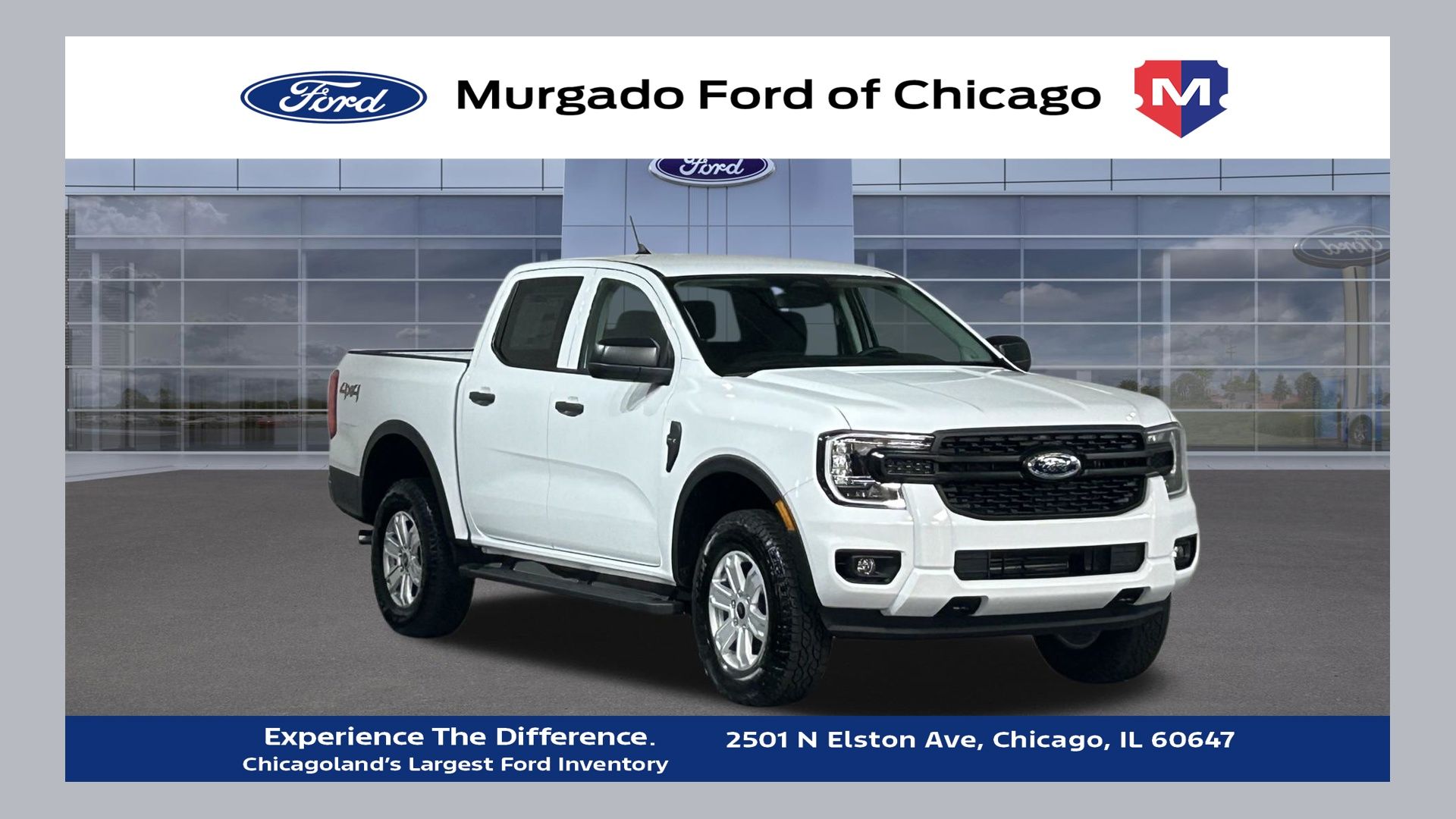 Oxford White 2026 Ford Ranger Pickup Truck Four-Wheel Drive Automatic