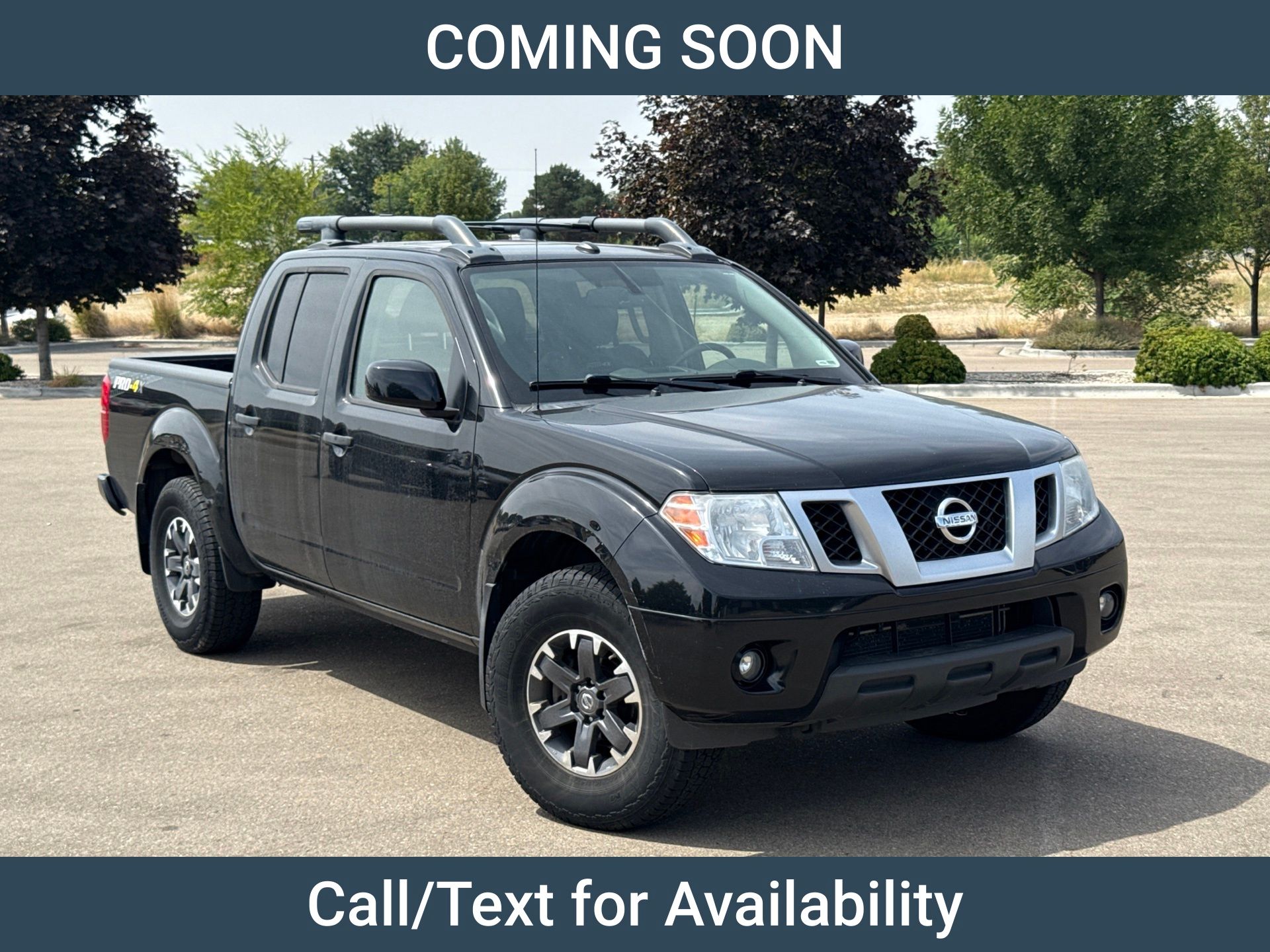 Gray (Magnetic Black Pearl) 2019 Nissan Frontier Pickup Truck Four-Wheel Drive Automatic