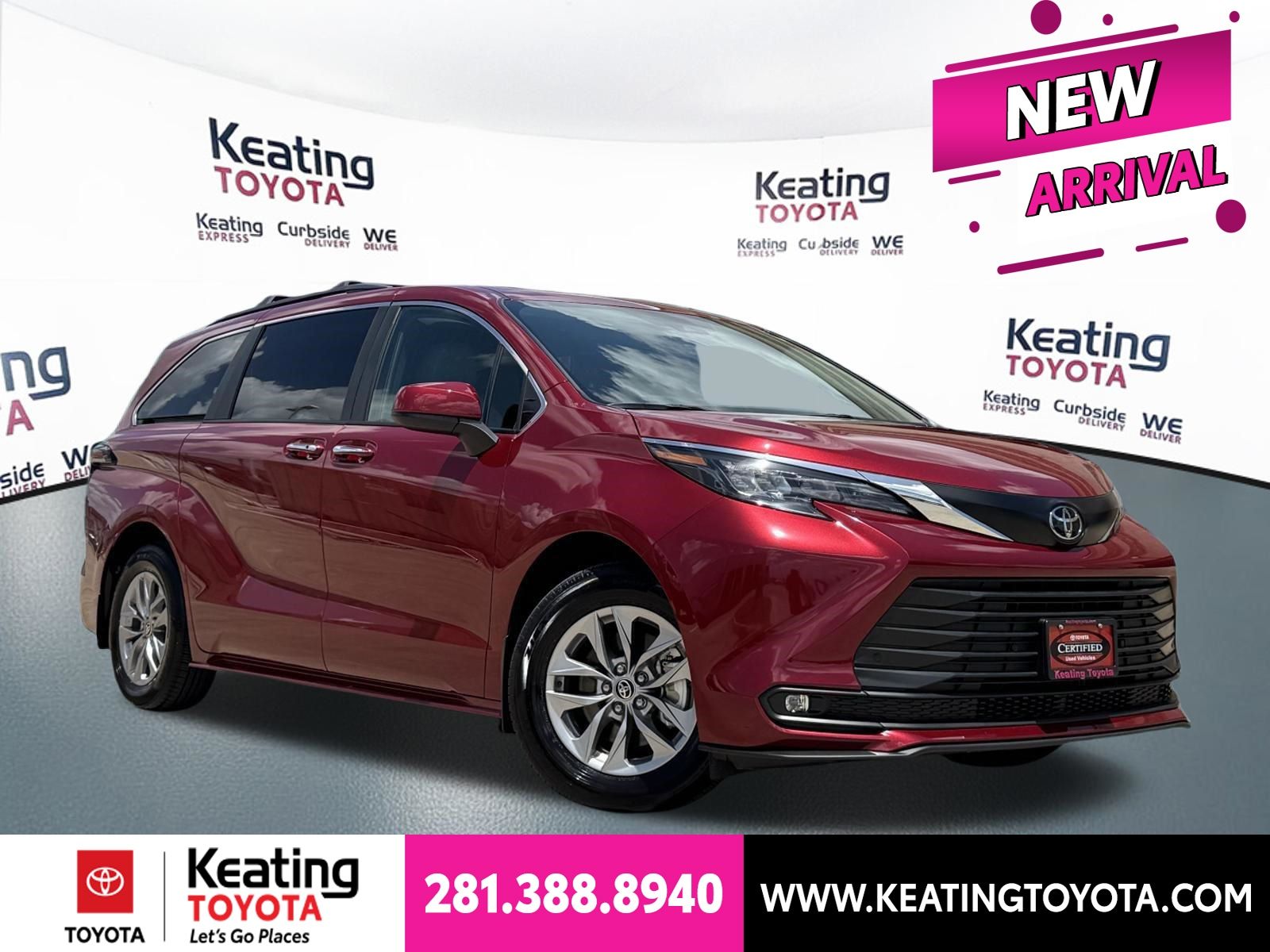 Pearl 2026 Toyota Sienna Minivan Front-Wheel Drive Continuously Variable Transmission