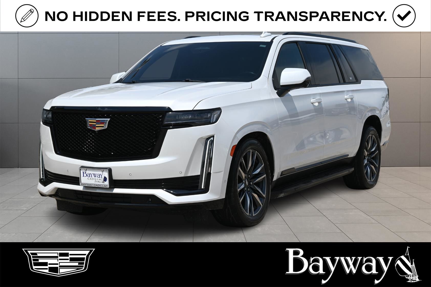 Crystal White Tricoat 2021 Cadillac Escalade ESV SUV / Crossover Four-Wheel Drive