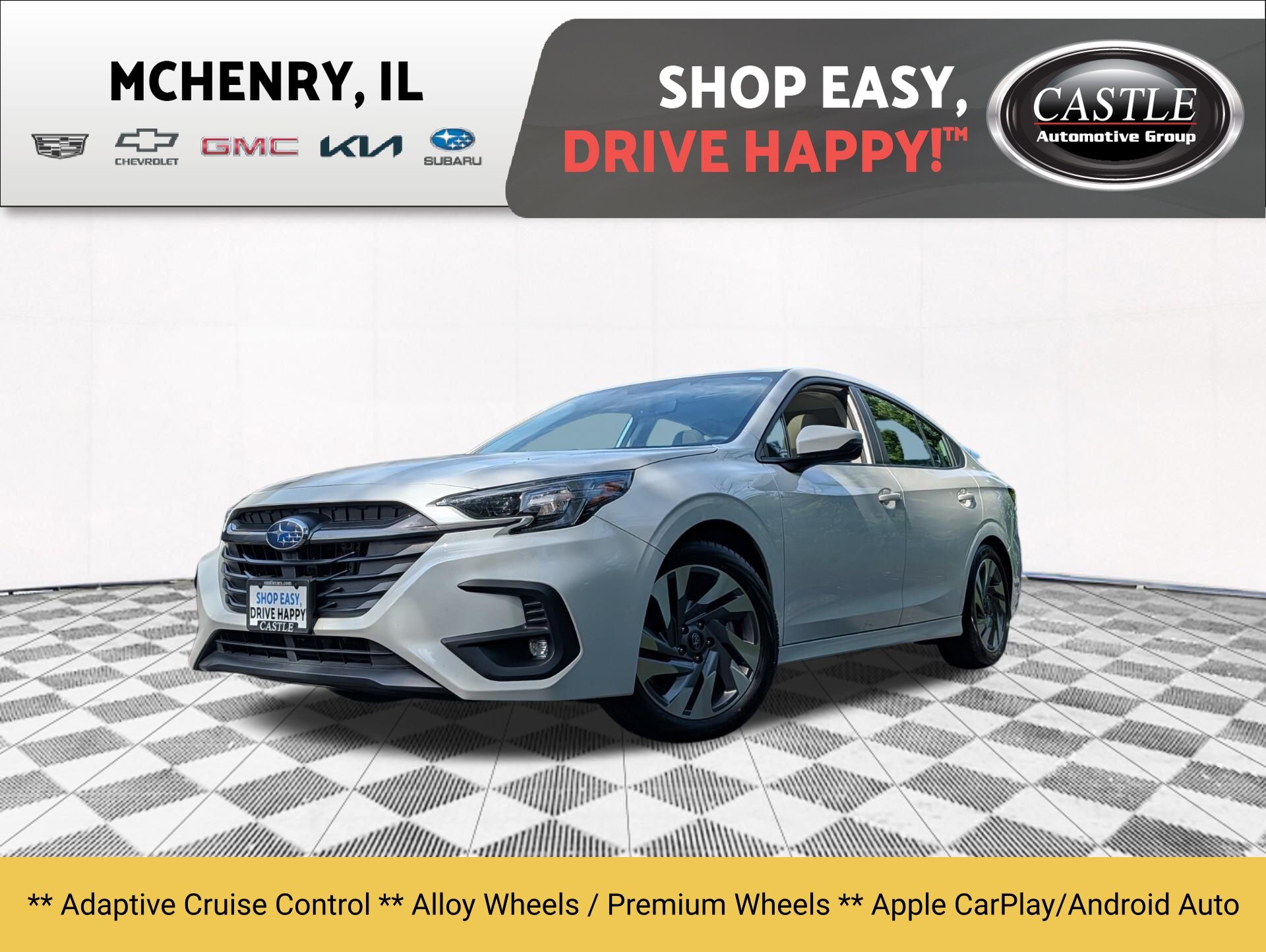 Crystal White Pearl 2025 Subaru Legacy Sedan All-Wheel Drive Continuously Variable Transmission