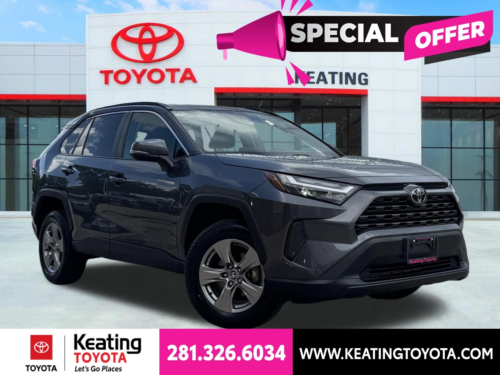 Magnetic Gray Metallic 2024 Toyota RAV4 SUV / Crossover Front-Wheel Drive 8-Speed Automatic