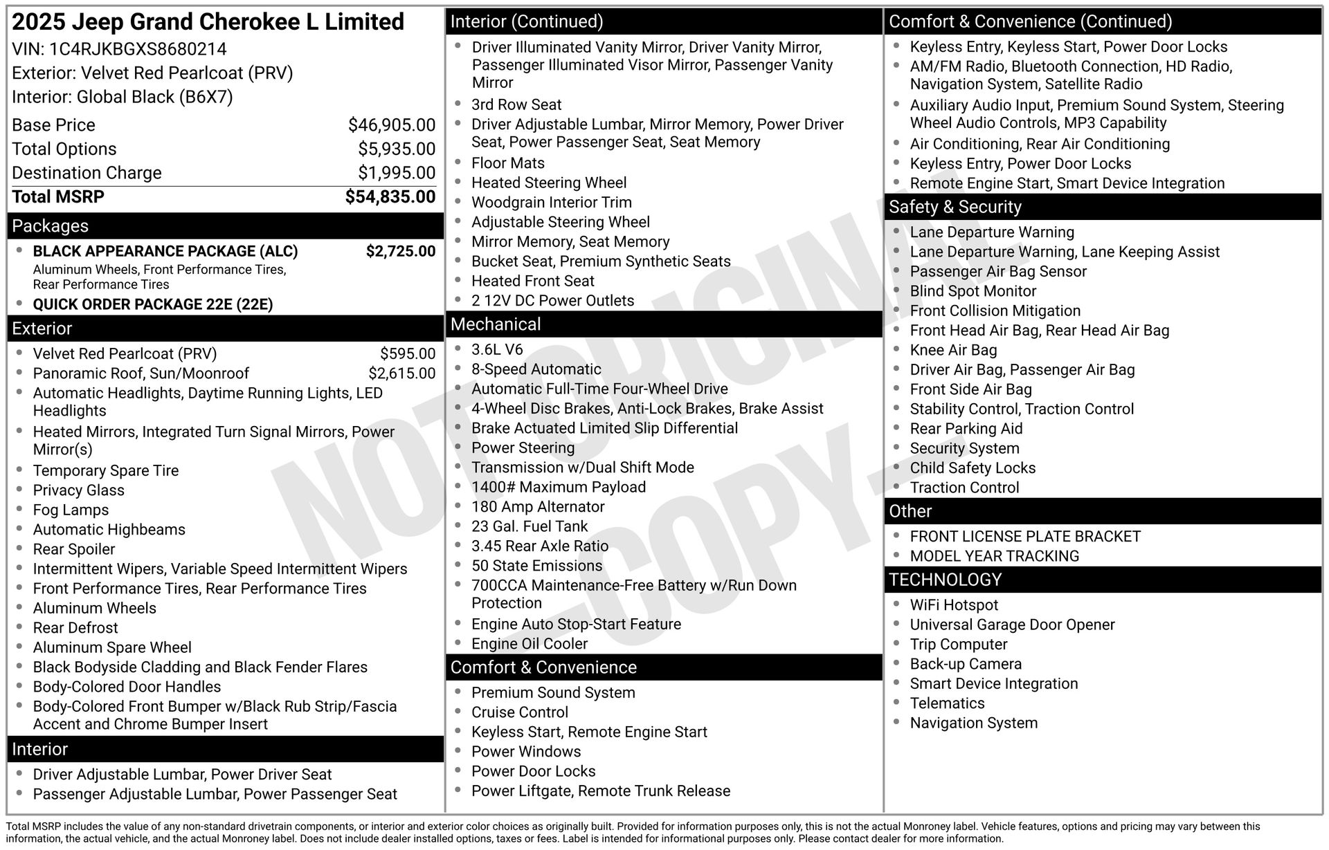 2025 JEEP GRAND CHEROKEE L - Image 3