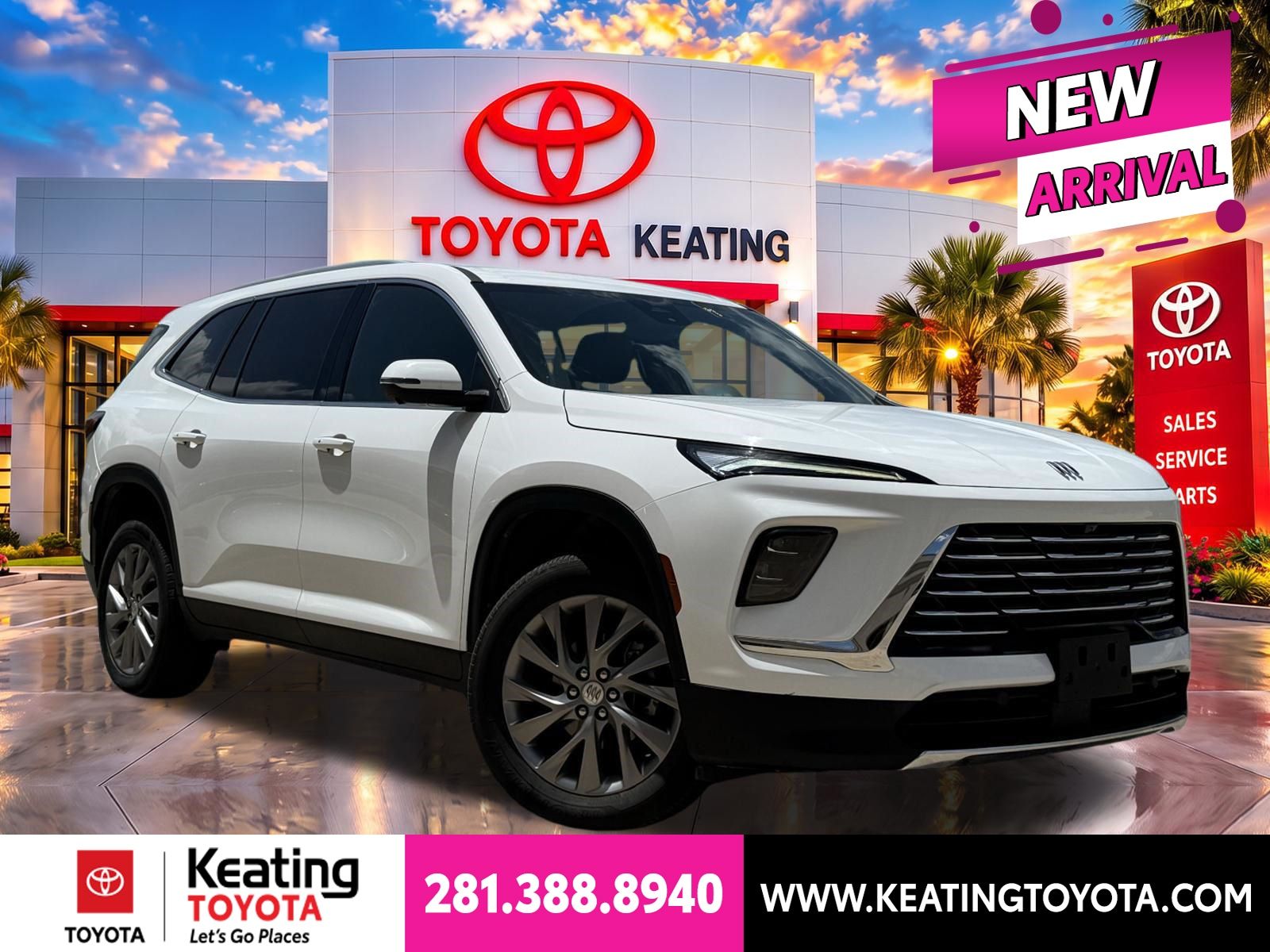 Summit White 2025 Buick Enclave SUV / Crossover Four-Wheel Drive 8-Speed Automatic