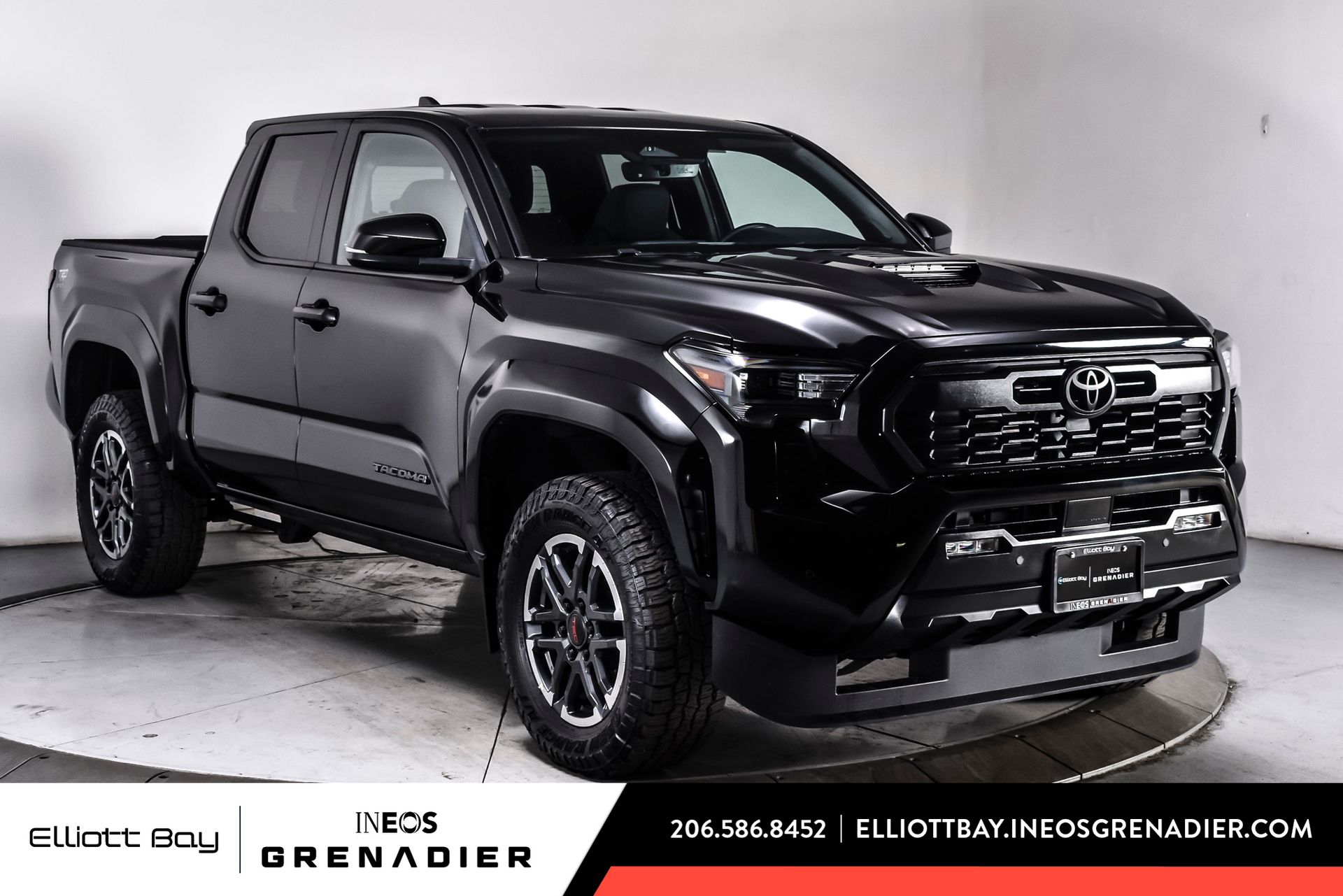 Black 2024 Toyota Tacoma Pickup Truck Four-Wheel Drive 8-Speed Automatic