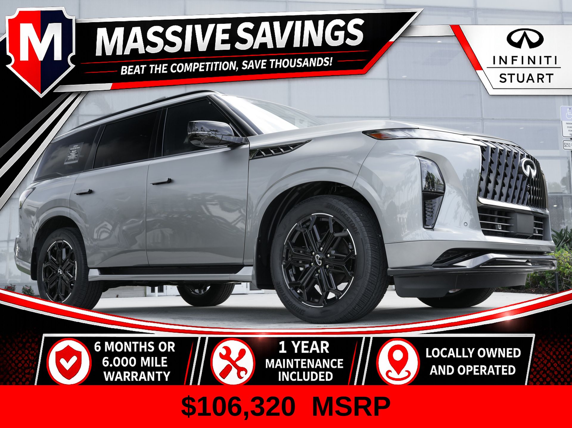 Dynamic Metal/Black 2026 INFINITI QX80 SUV / Crossover All-Wheel Drive 9-Speed Automatic