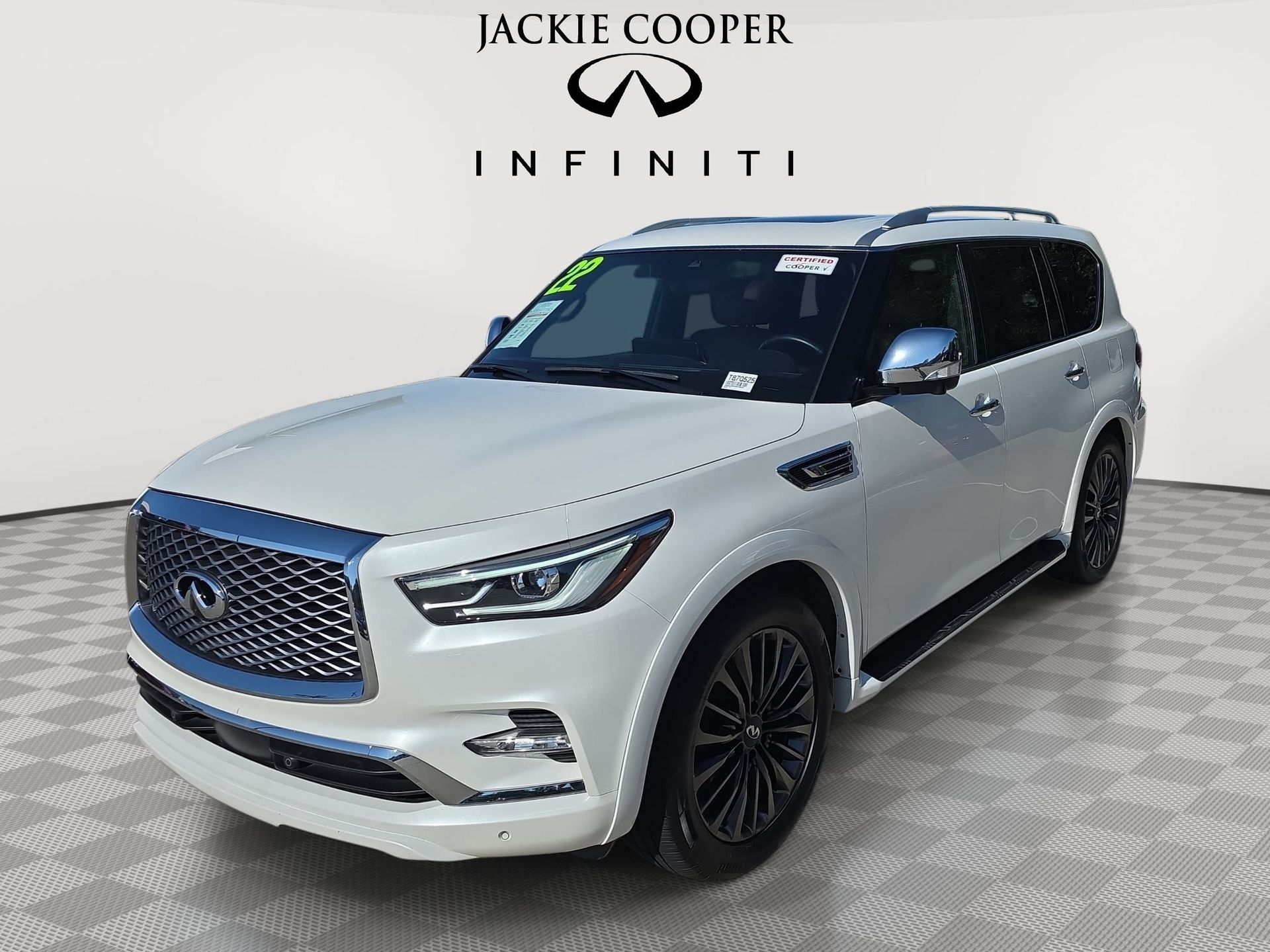 Moonstone White 2022 INFINITI QX80 SUV / Crossover Rear-Wheel Drive 7-Speed Automatic
