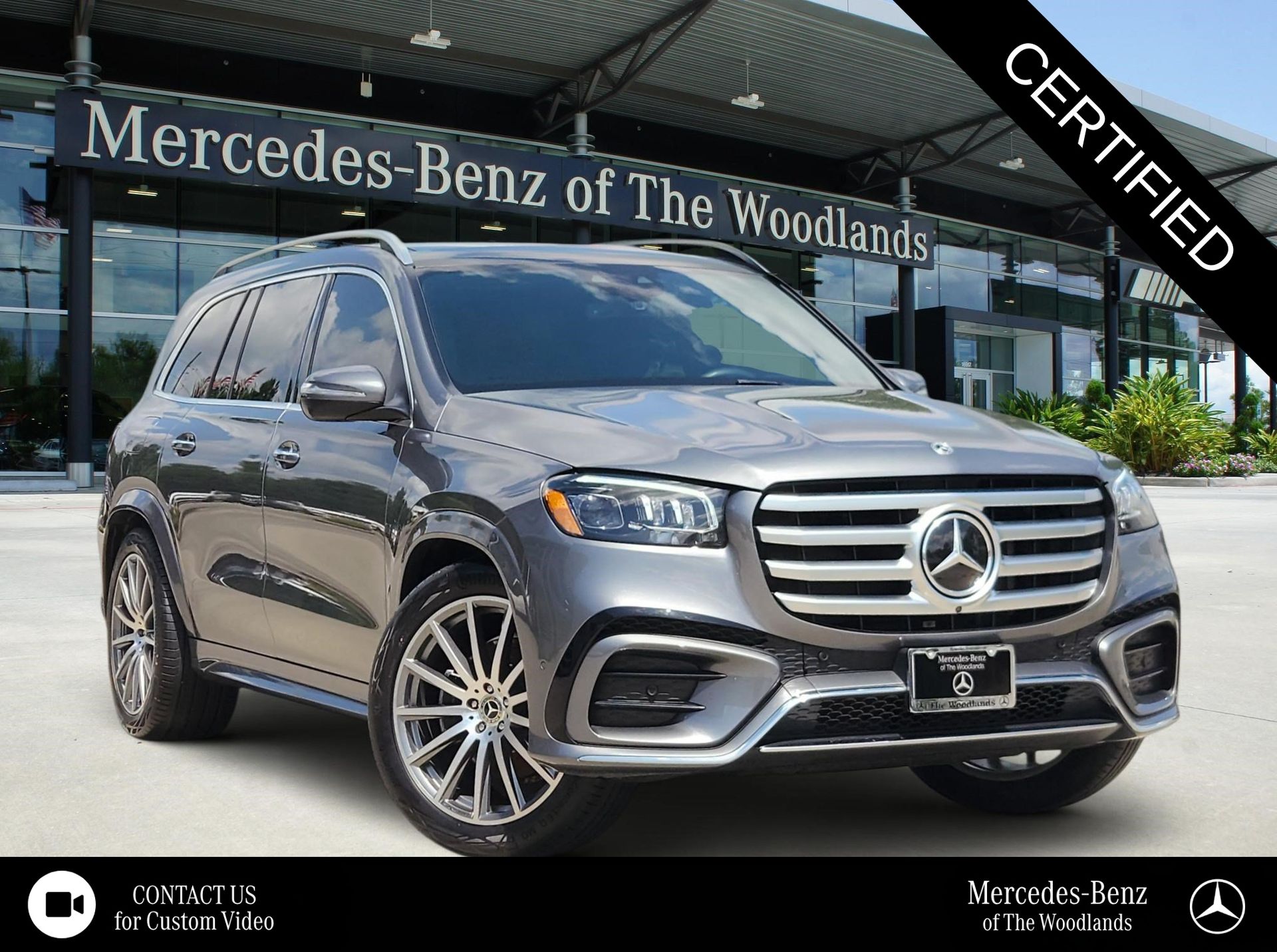 Gray (Selenite Grey Metallic) 2025 Mercedes-Benz GLS SUV / Crossover All-Wheel Drive 9-Speed Automatic