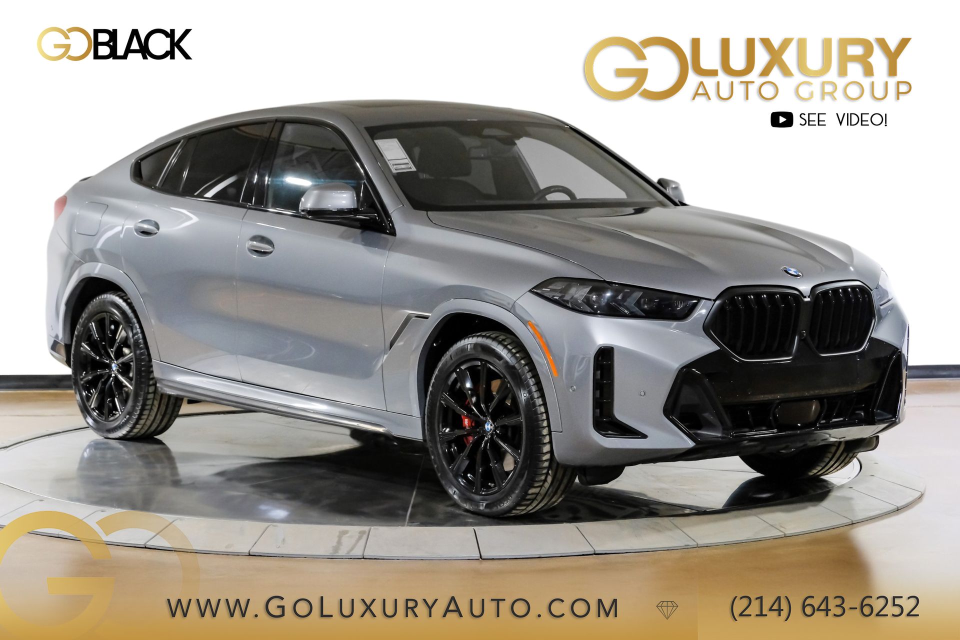 Gray Metallic 2025 BMW X6 xDrive40i AWD SUV / Crossover All-Wheel Drive 8-Speed Automatic