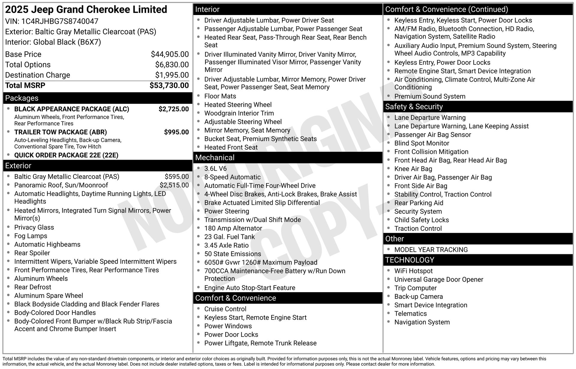 2025 JEEP GRAND CHEROKEE - Image 3