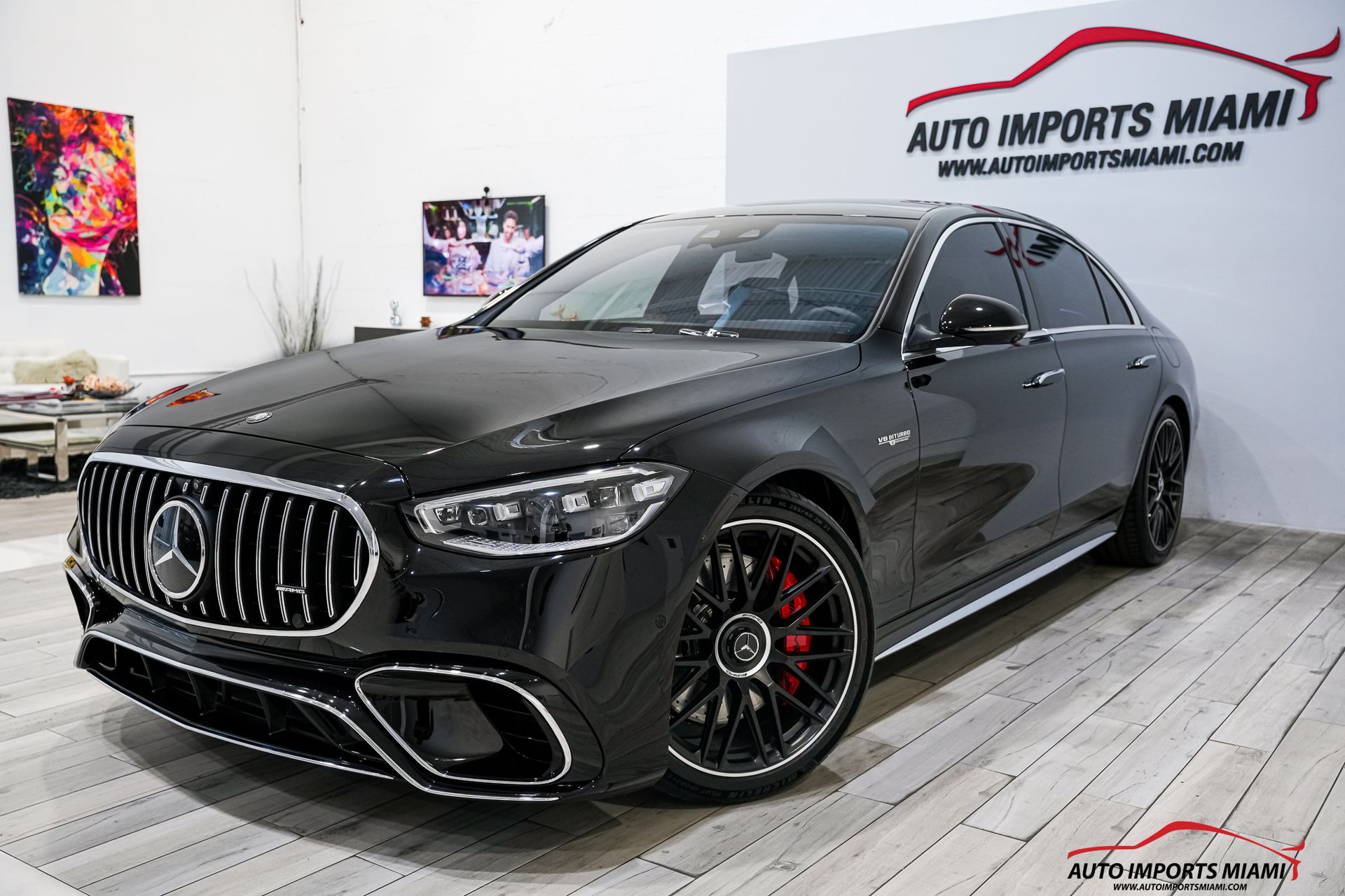 Obsidian Black Metallic 2025 Mercedes-Benz S-Class AMG S 63 E Performance 4MATIC Sedan All-Wheel Drive 9-Speed Automatic