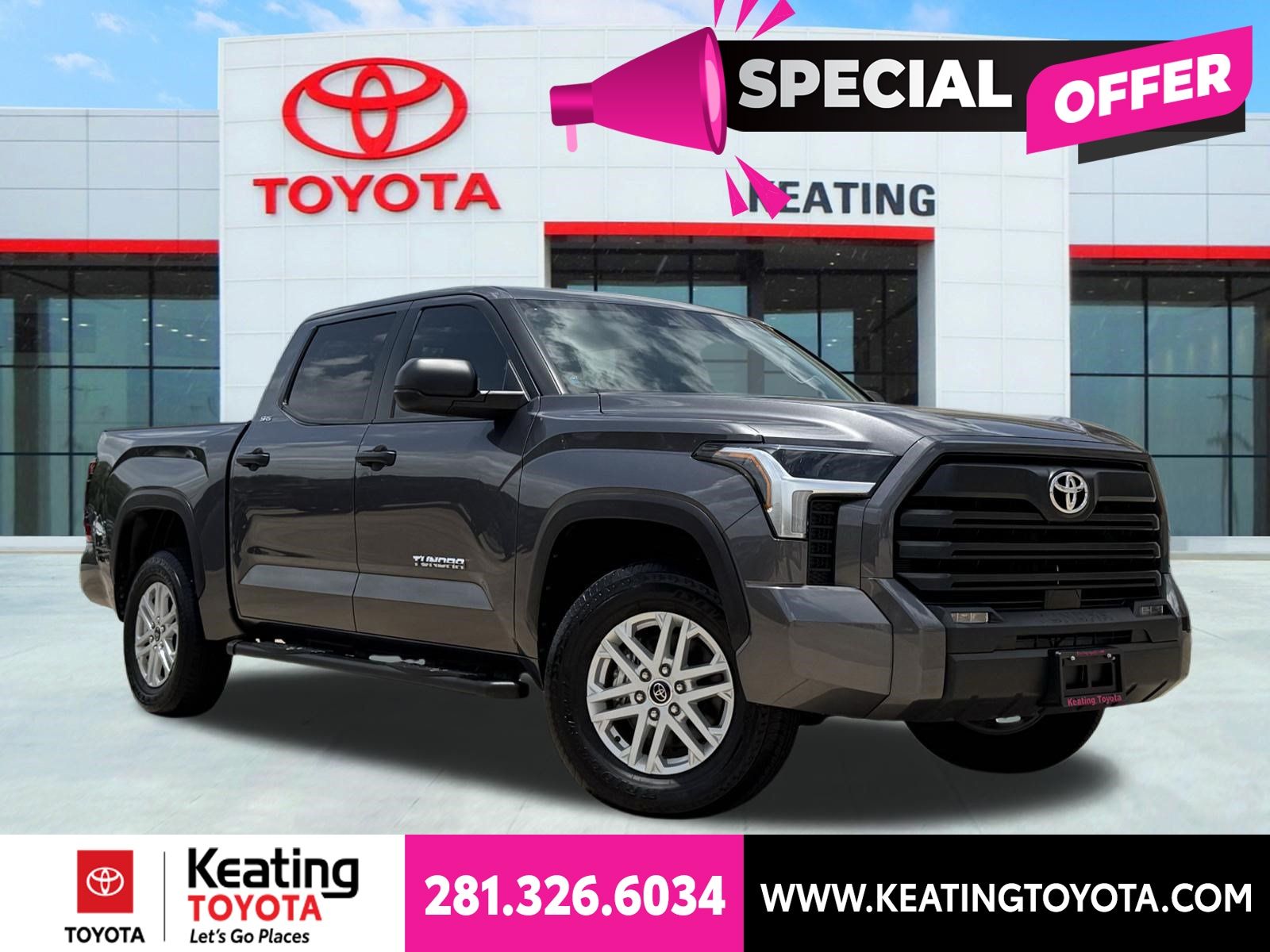 Magnetic Gray Metallic 2024 Toyota Tundra Pickup Truck Four-Wheel Drive Automatic