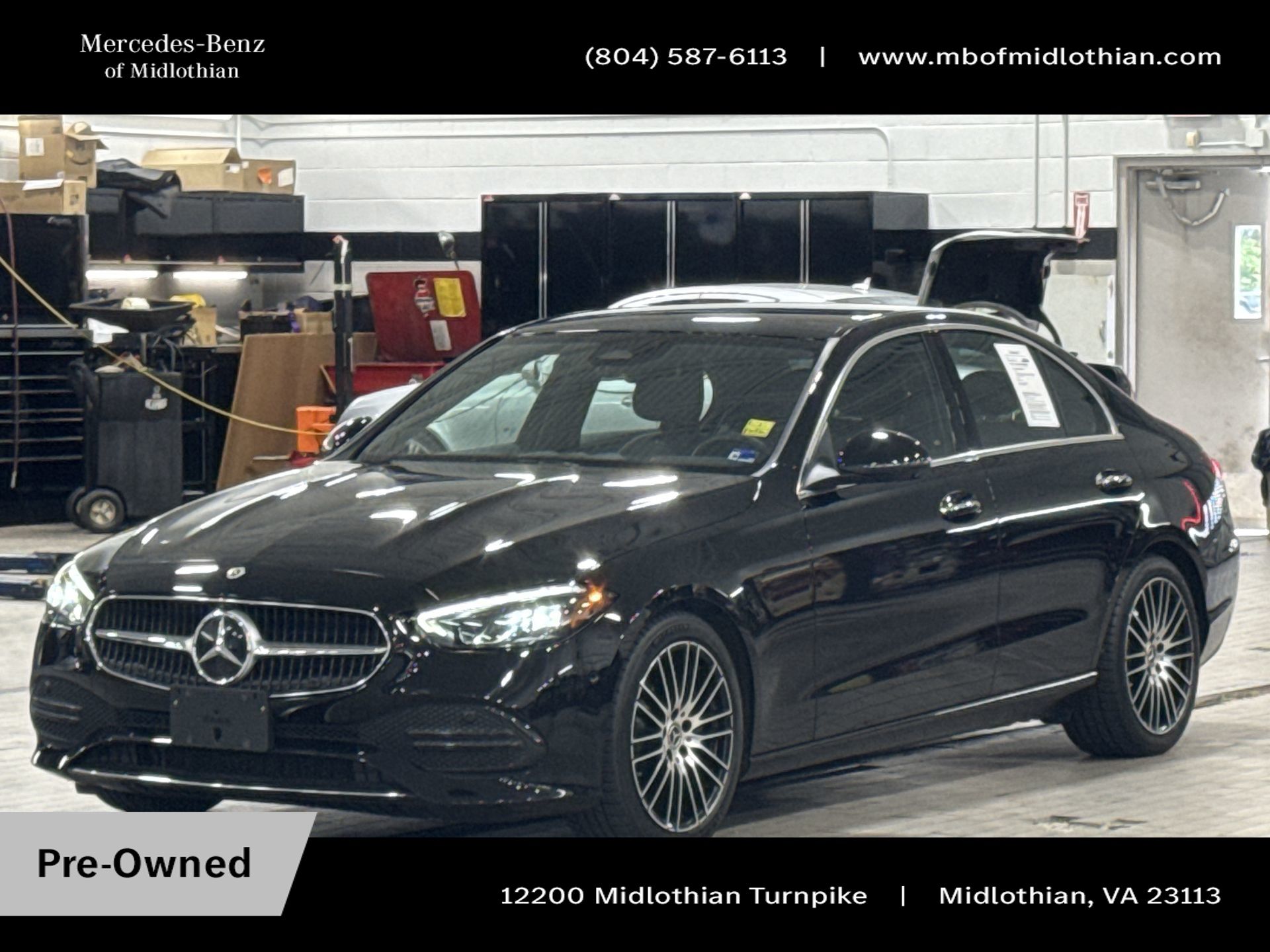 Black 2023 Mercedes-Benz C-Class Sedan All-Wheel Drive 9-Speed Automatic