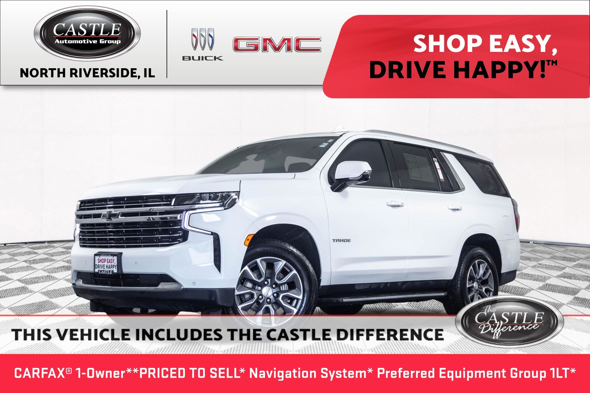 Summit White 2022 Chevrolet Tahoe SUV / Crossover Four-Wheel Drive