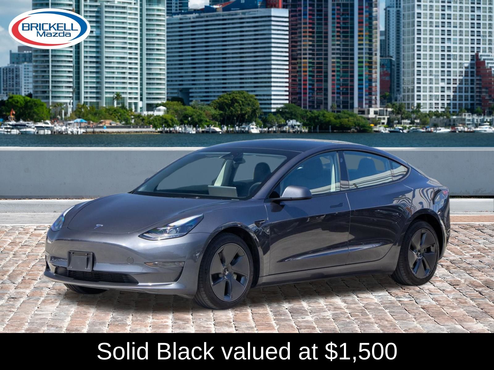 Deep Blue Metallic 2023 Tesla Model 3 RWD Sedan Rear-Wheel Drive 1-Speed Automatic