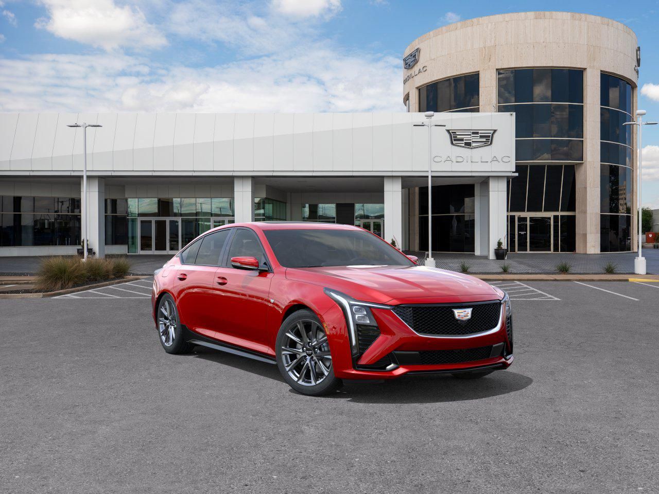 2025 Cadillac CT5 Sport Red at AutoSavvy Houston Northwest