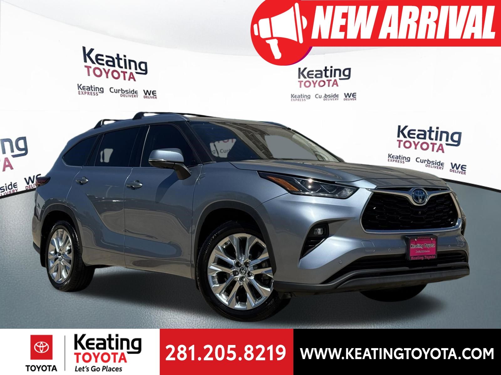 Moon Dust 2024 Toyota Highlander Hybrid Limited FWD SUV / Crossover Front-Wheel Drive Continuously Variable Transmission