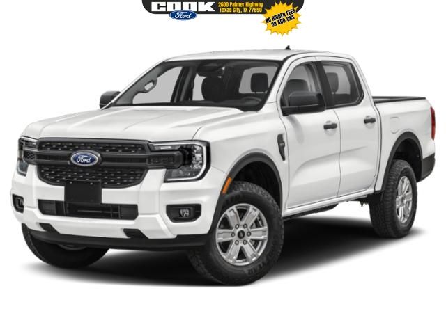 White 2026 Ford Ranger XL SuperCrew 4WD Pickup Truck Four-Wheel Drive Automatic