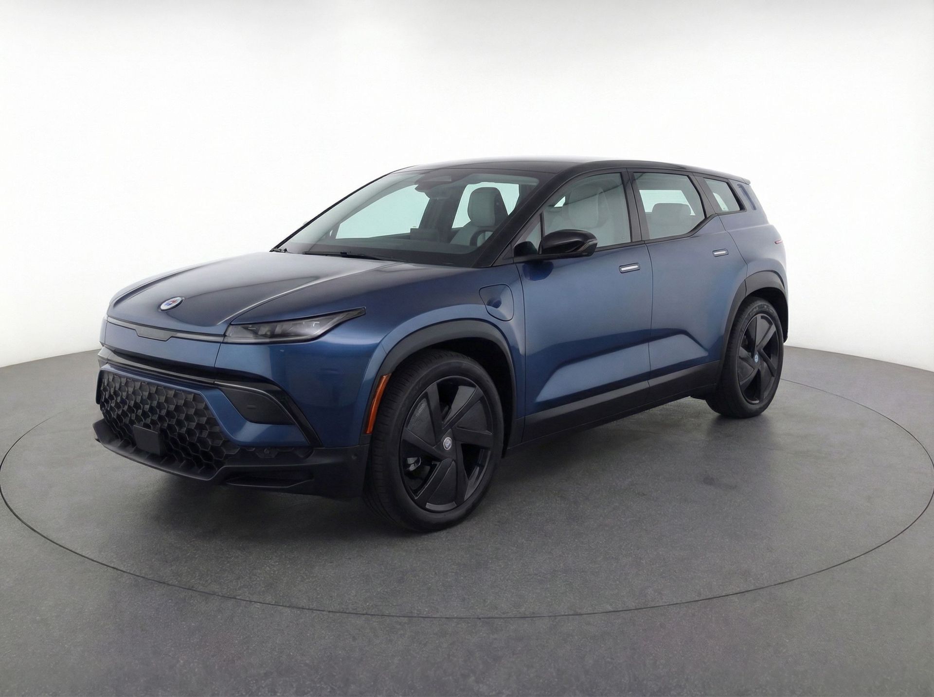 Blue 2023 Fisker Ocean One AWD SUV / Crossover All-Wheel Drive 1-Speed Automatic