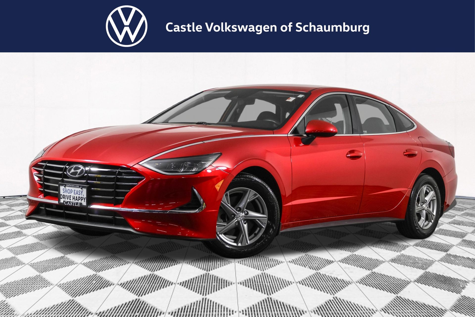 Calypso Red 2021 Hyundai Sonata SE FWD Sedan Front-Wheel Drive 8-Speed Automatic Overdrive