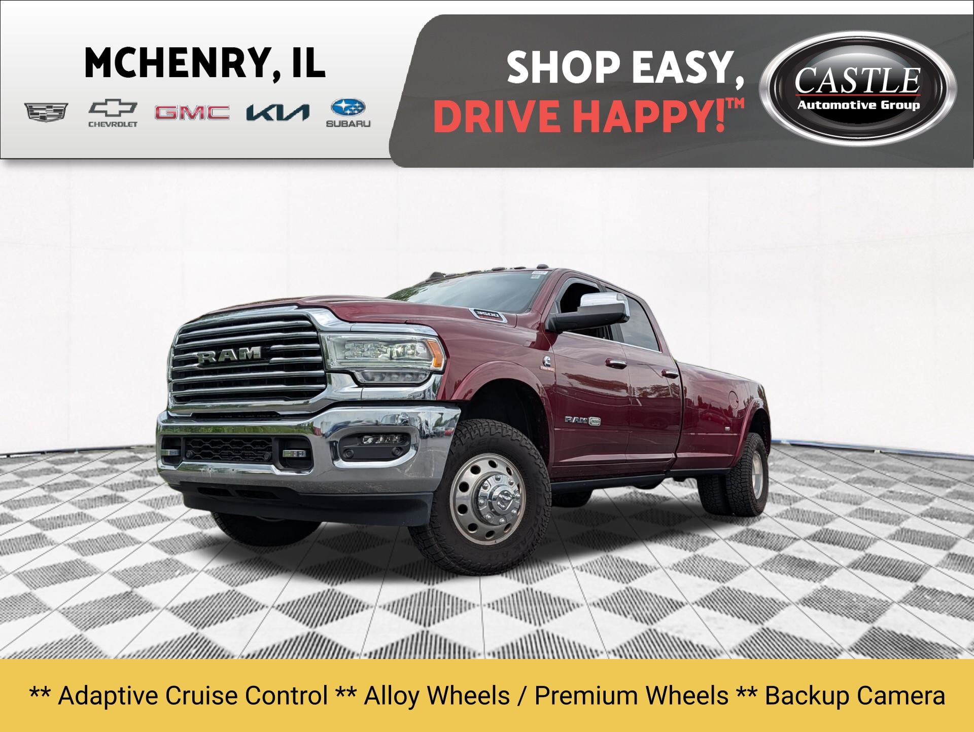 Delmonico Red Pearlcoat 2022 RAM 3500 Pickup Truck Four-Wheel Drive 6-Speed Automatic