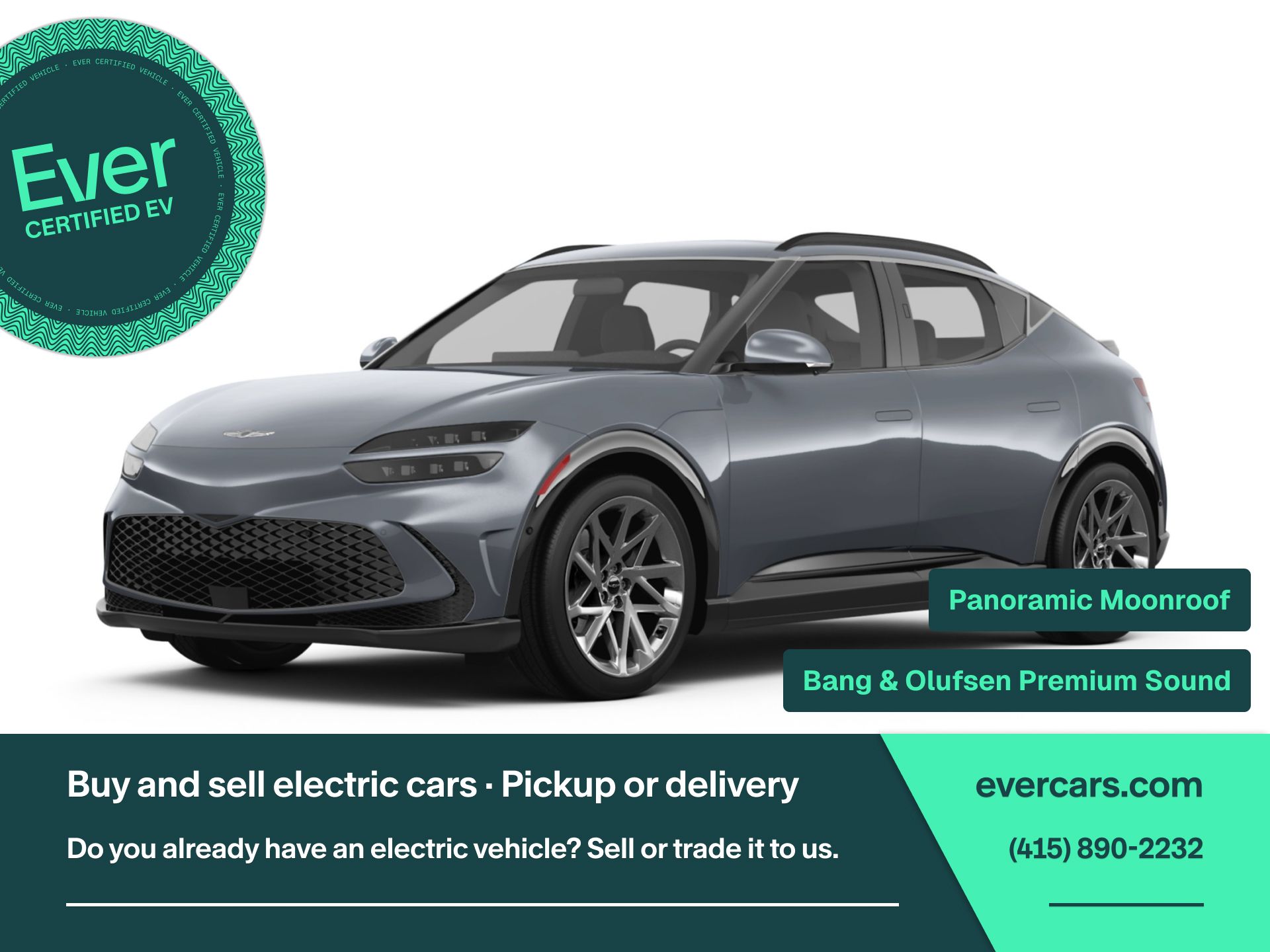 Himalayan Gray 2023 Genesis GV60 SUV / Crossover All-Wheel Drive 1-Speed Automatic