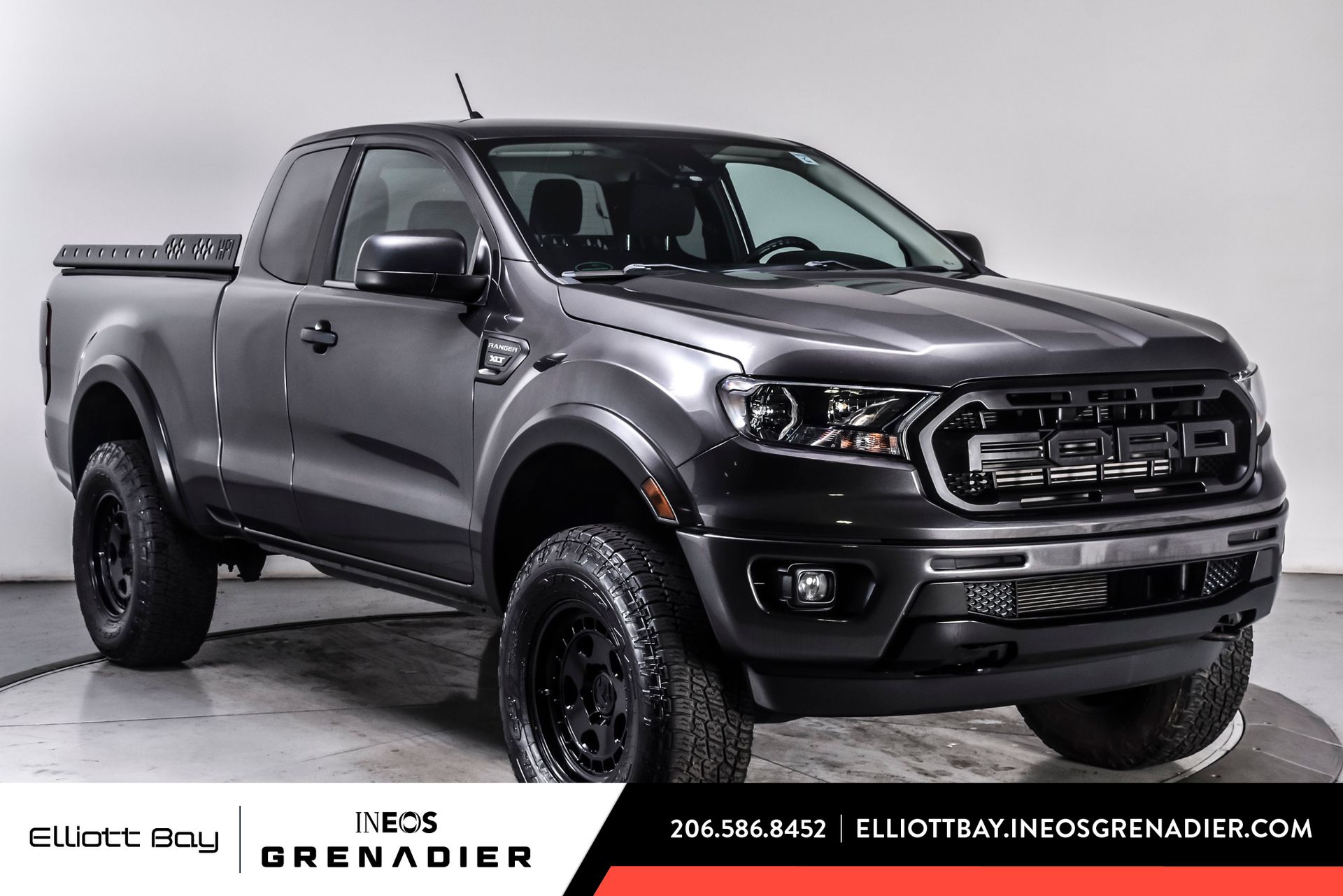 Gray (Magnetic Metallic) 2020 Ford Ranger XLT SuperCab 4WD Pickup Truck Four-Wheel Drive Automatic